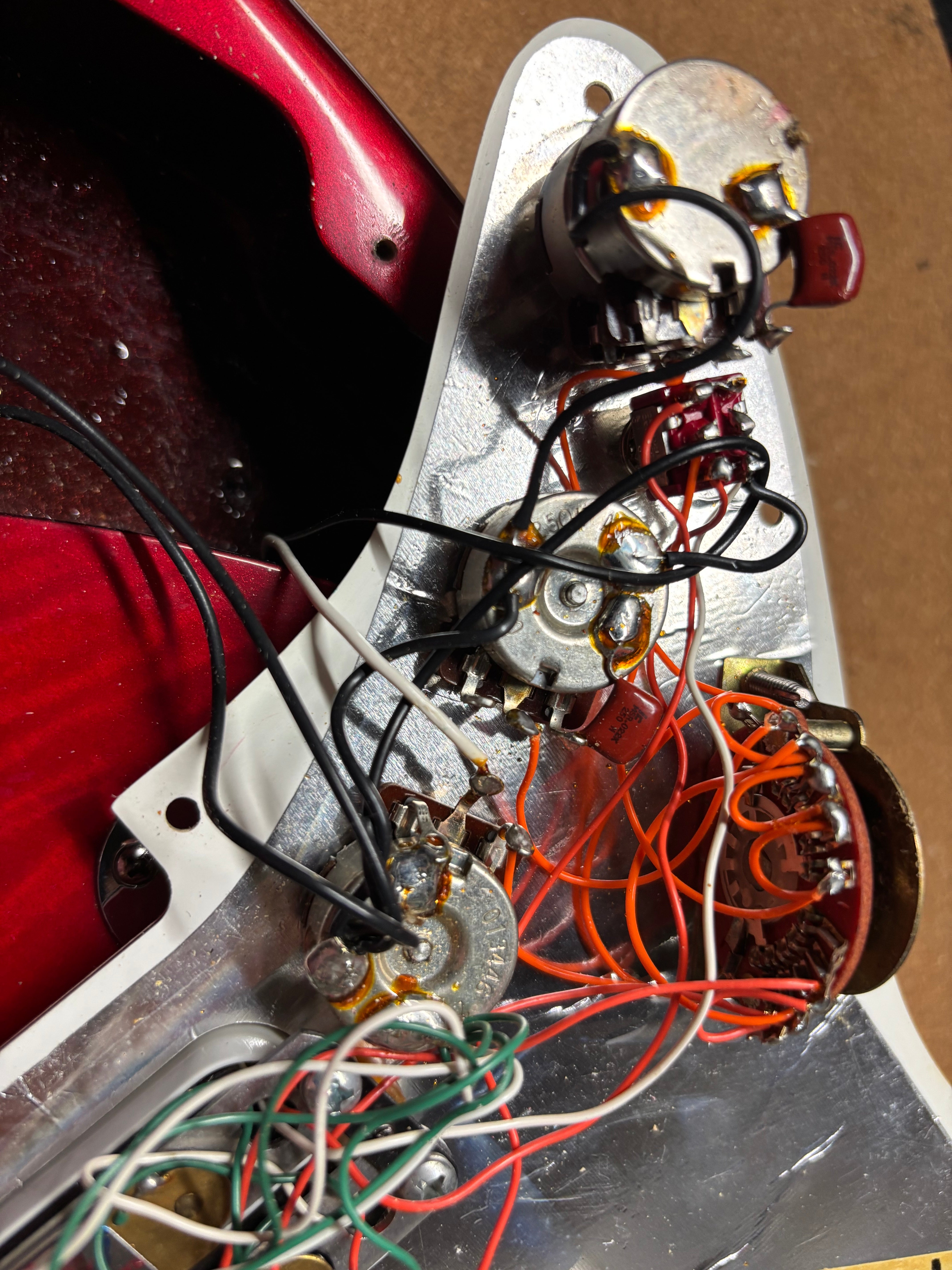 Fender Stratocaster Ultra Crimson Burst 1993 All original With full Case Candy MINT