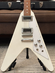 Gibson Flying V HP 2017 Alpine White Case QUEEN only 7.6lb!