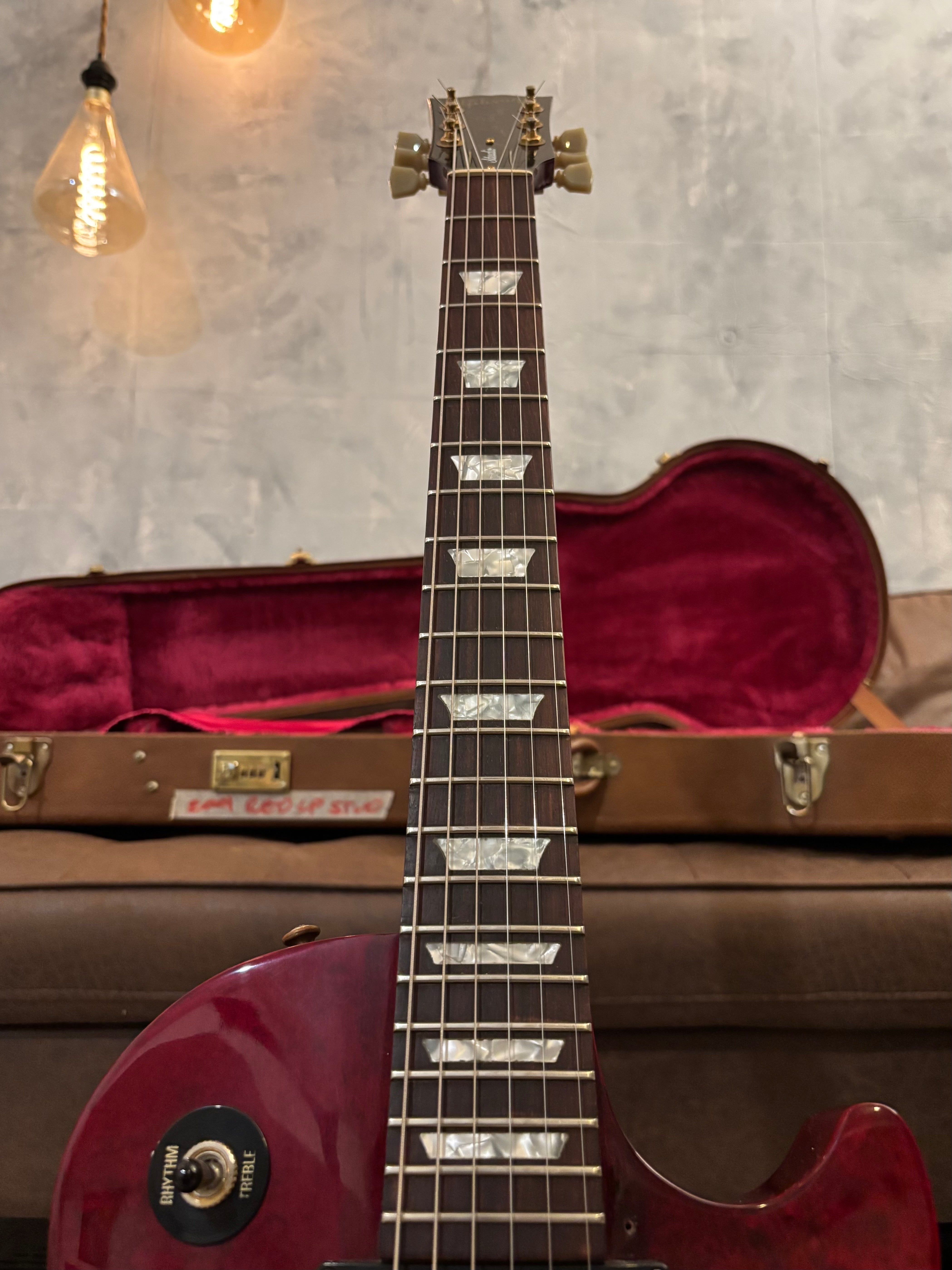 Gibson Les Paul Studio Plus Trans red 9lb WOHC NICE TOP!