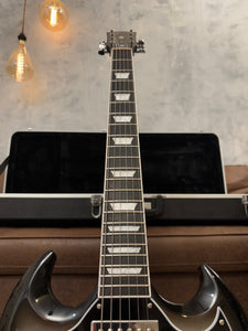 Gibson SG Standard Ebony Limited-Edition Silver Burst Featherlight 6.6lb with Updated HC