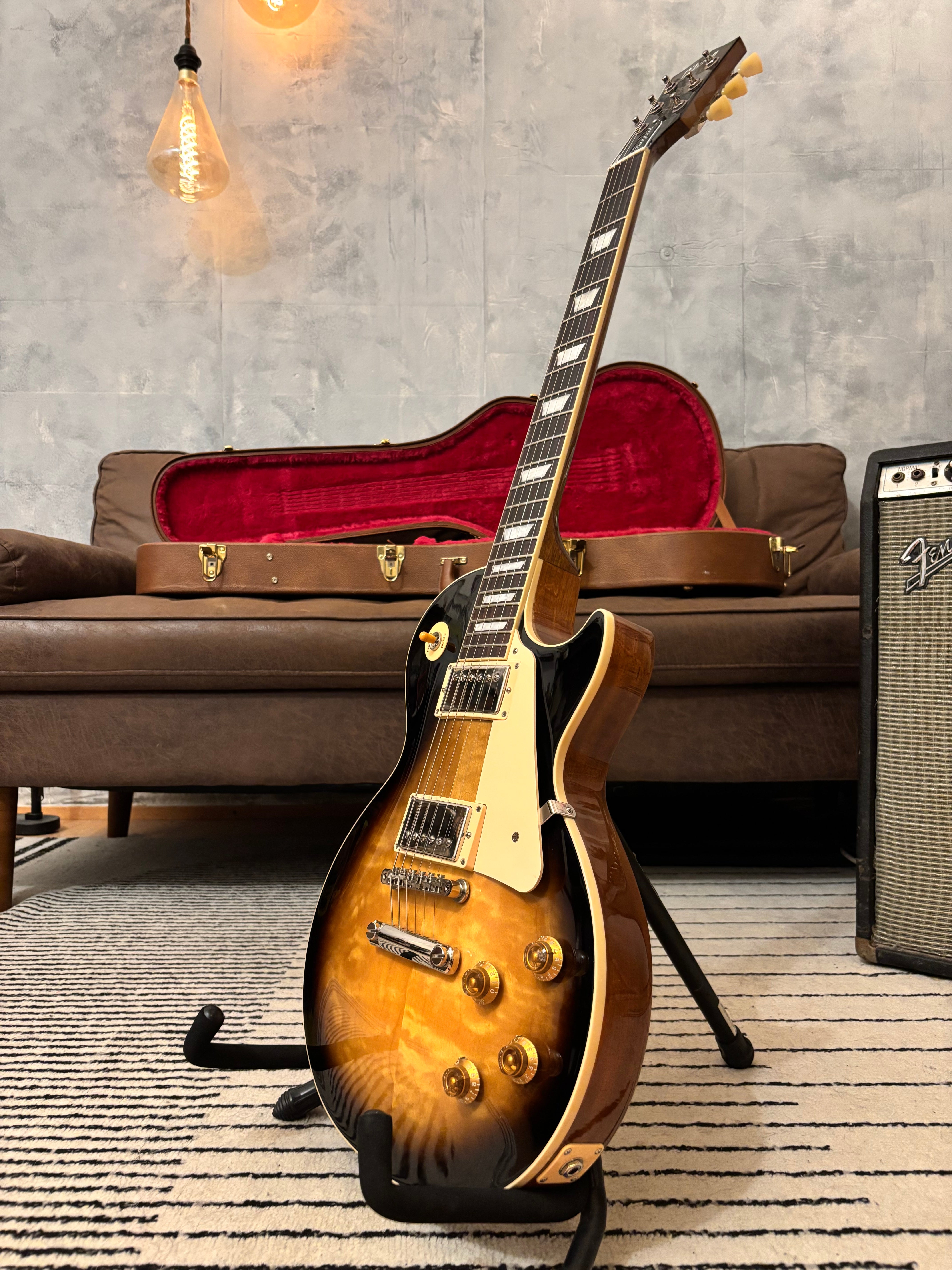Gibson Les Paul Standard 50's 2022 AAA Quilted Flame Top Tobacco Burst Light only 9lb!