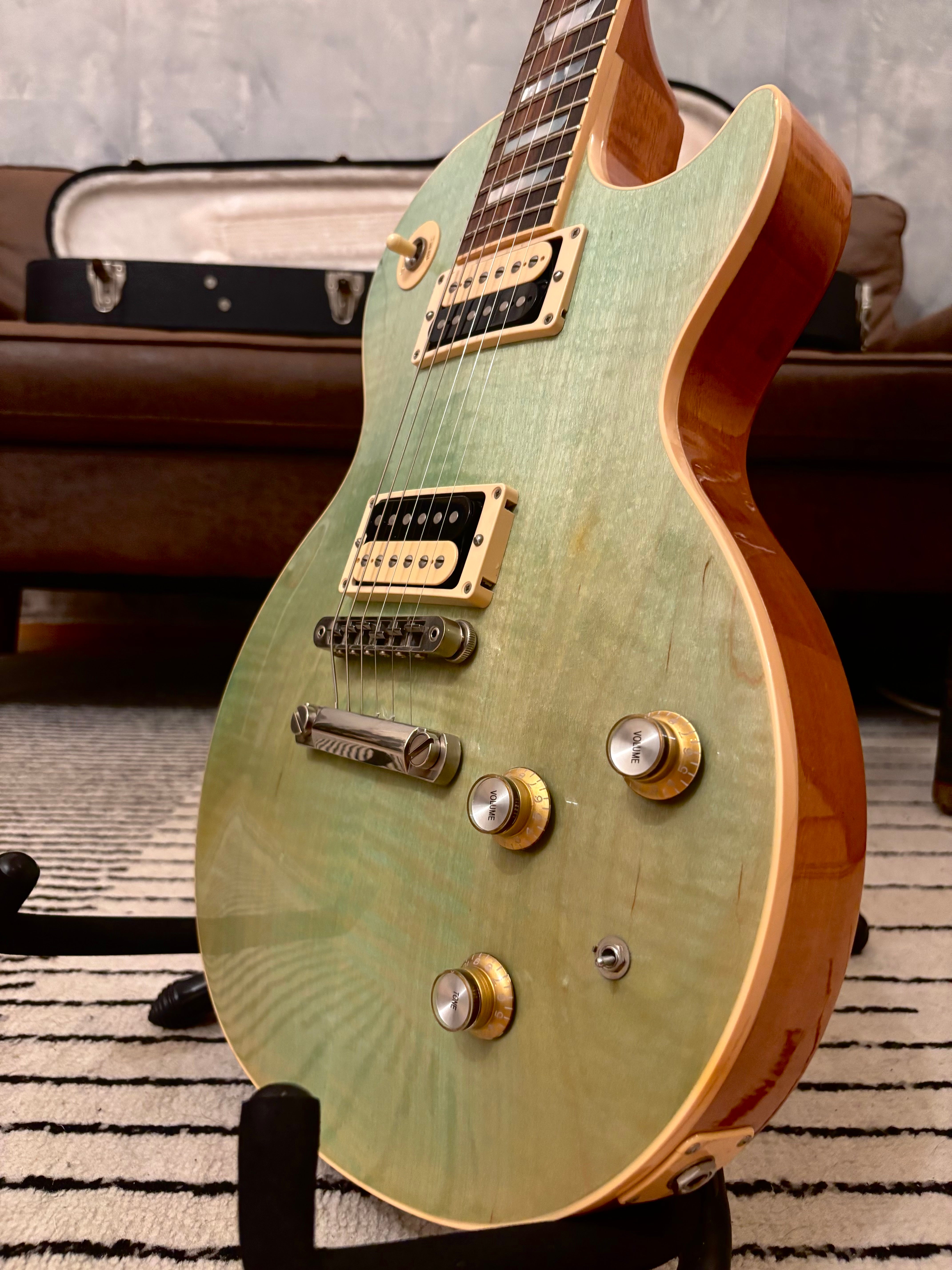 Gibson Les Paul Classic 2015 Seafoam Green Lightweight 9.2lb And Super Clean