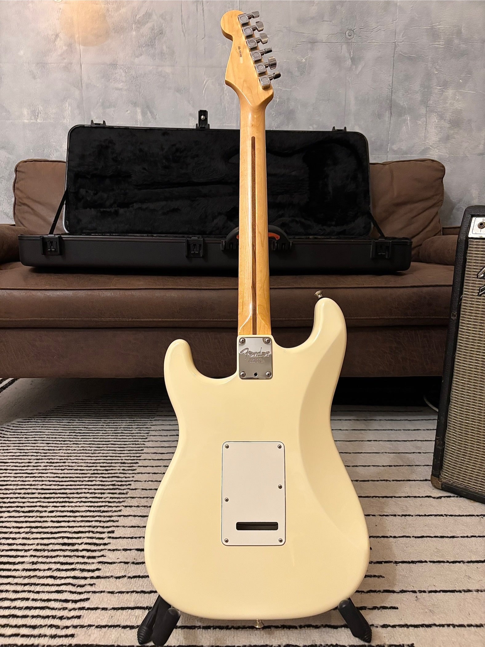 Fender American Standard 2016 Olympic White with Custom Shop Fat 50 Pickups All original with Case And Full Case Candy