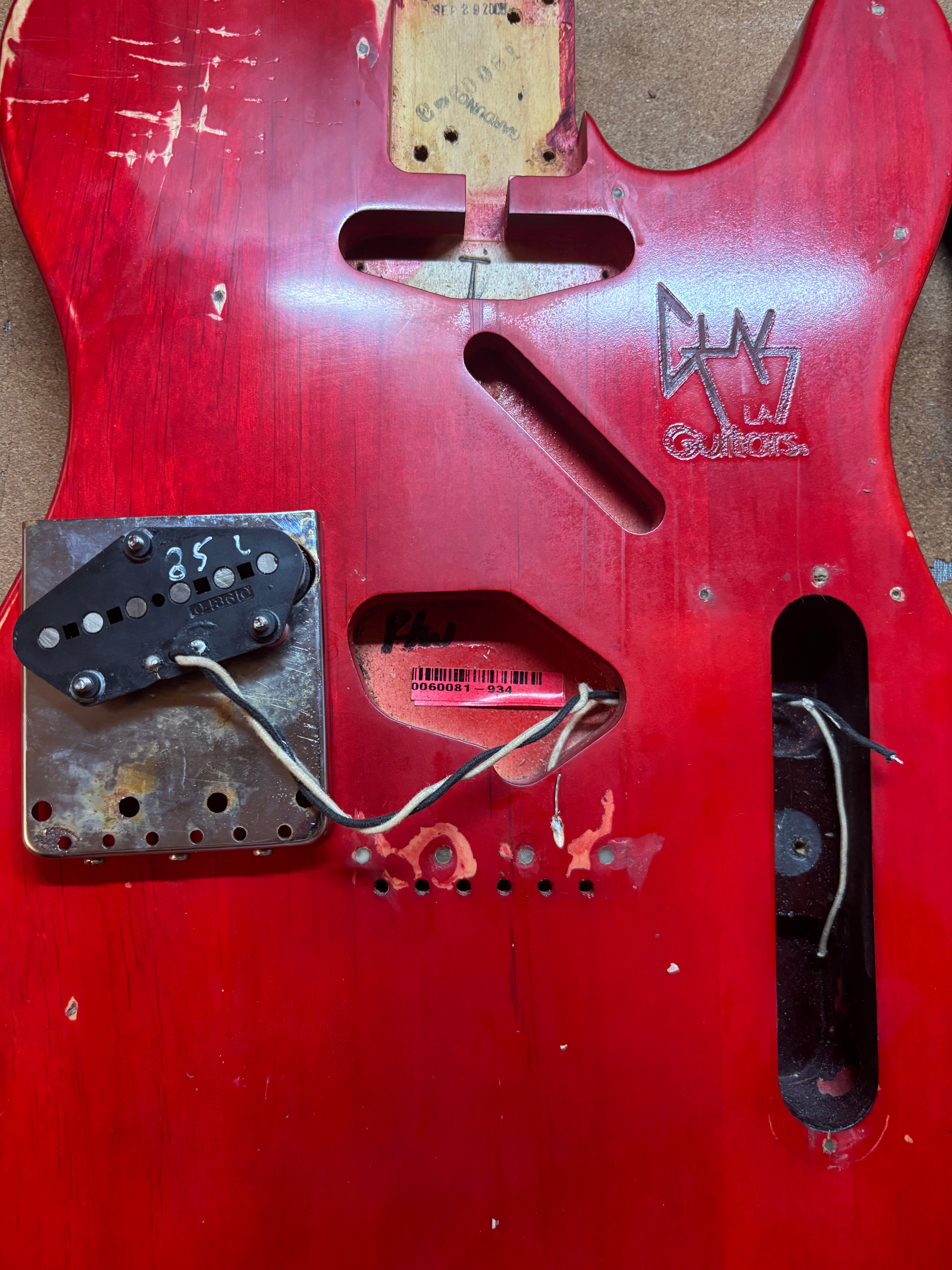 Fender Telecaster 1963 Rare Limited Run Trans Red Model RI. Feather light at 7.4lb