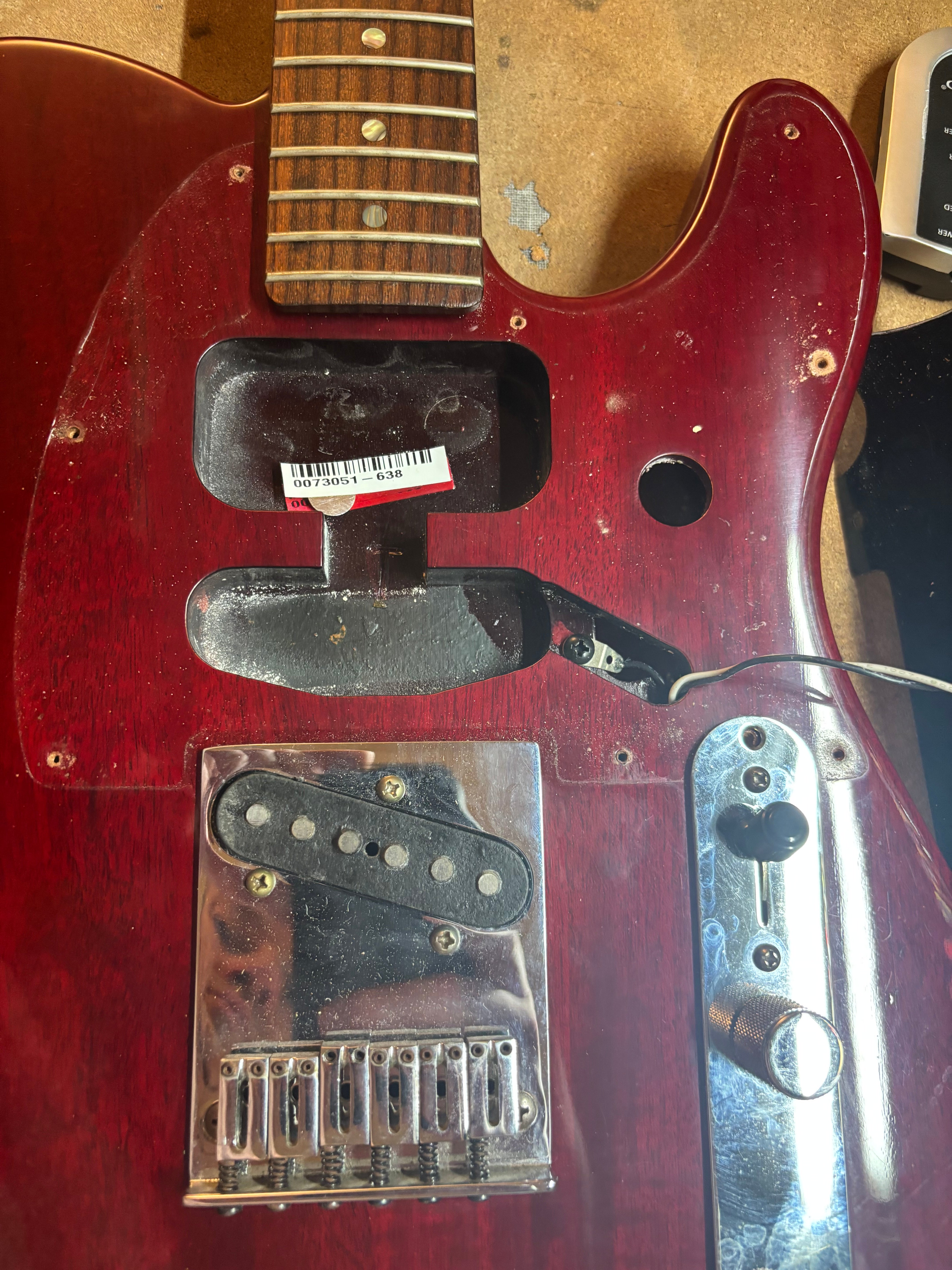 Fender American Deluxe Telecaster 2006 FSR Crimson Red ONY 7lb, Rare GC Exclusive, Black Headstock, ONLY 7lb