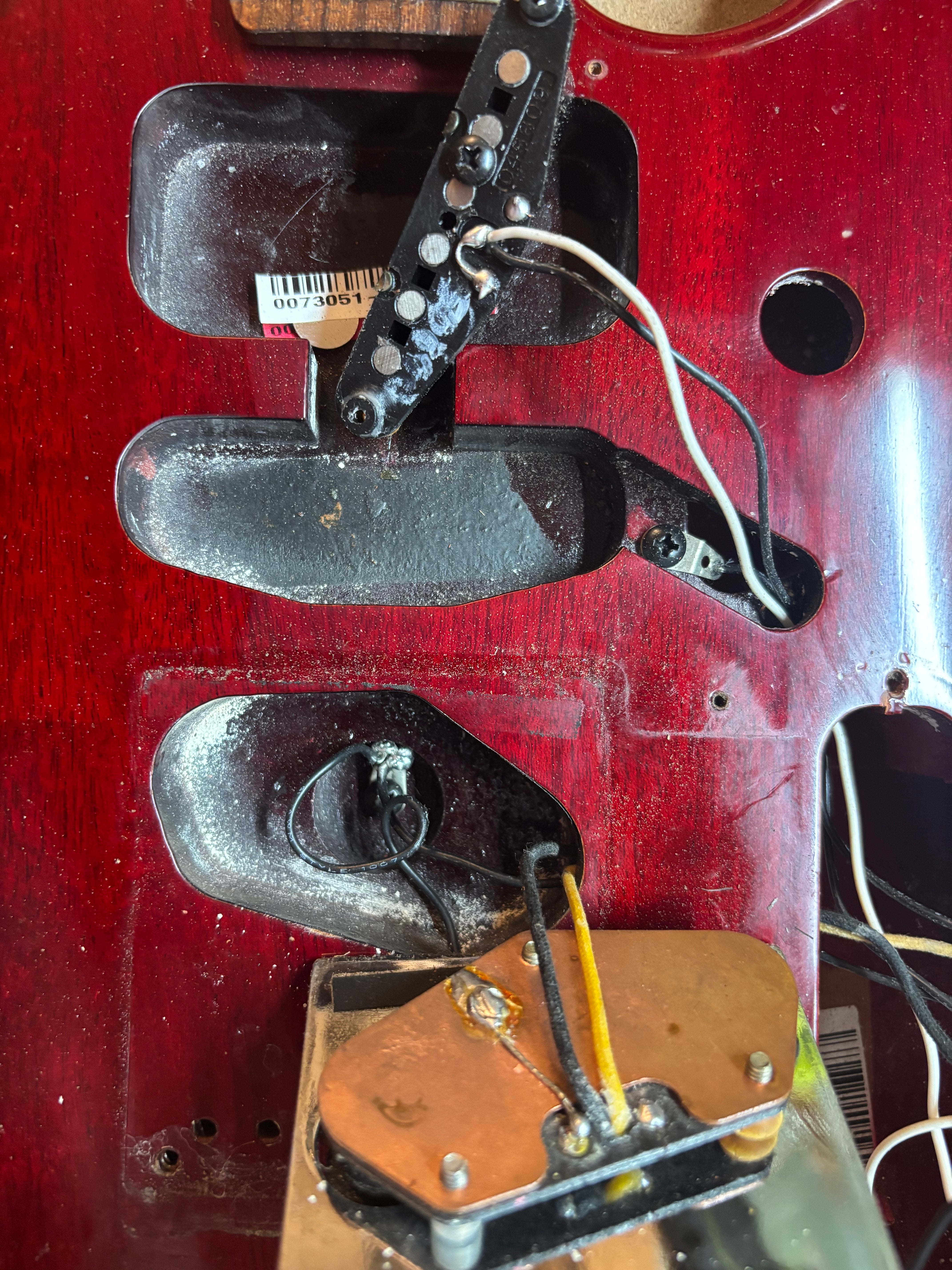 Fender American Deluxe Telecaster 2006 FSR Crimson Red ONY 7lb, Rare GC Exclusive, Black Headstock, ONLY 7lb