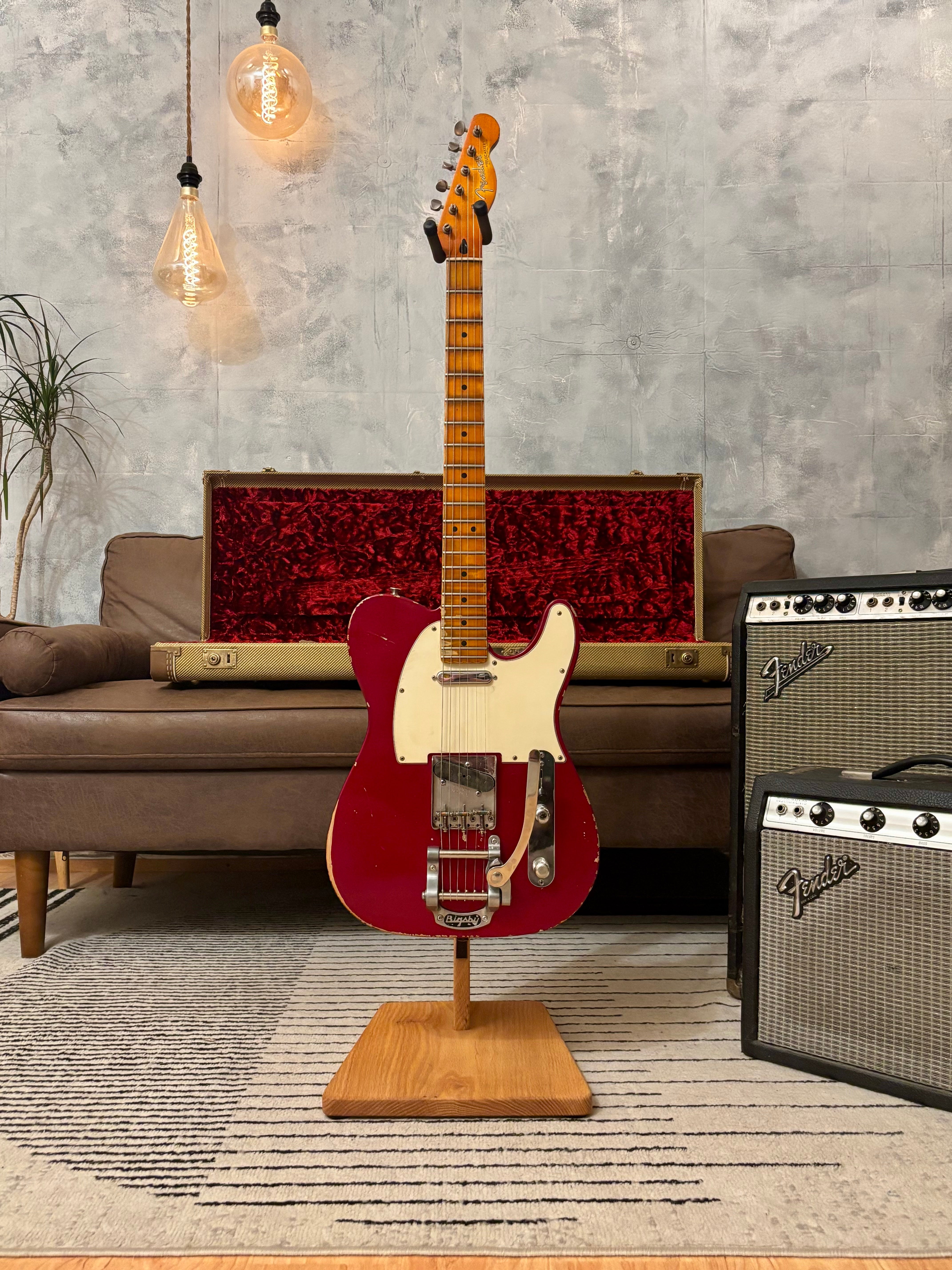 GLAS Custom Fender 1961 Reissue Telecaster Relic 8lb With G&G Custom Tweed