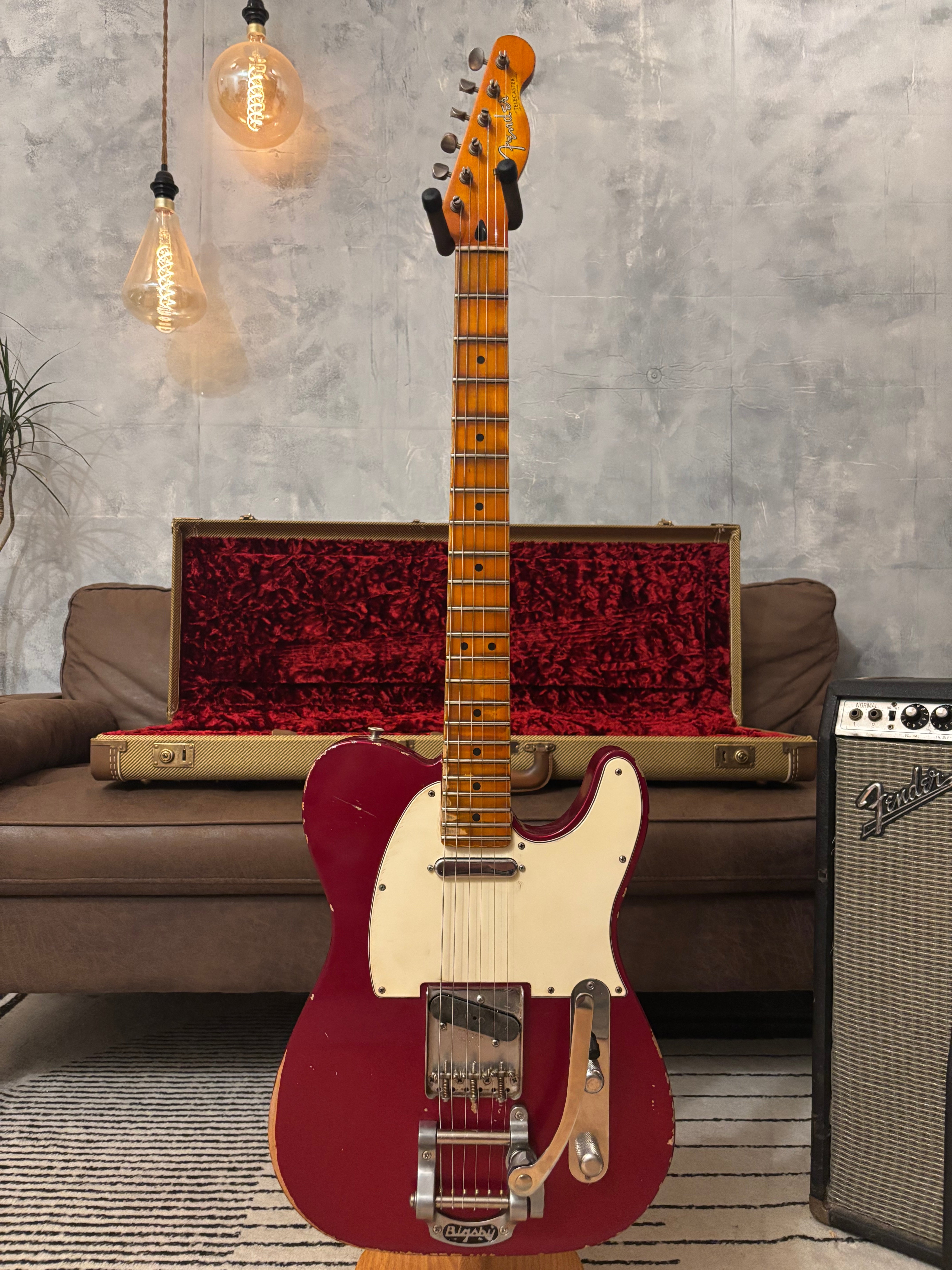GLAS Custom Fender 1961 Reissue Telecaster Relic 8lb With G&G Custom Tweed