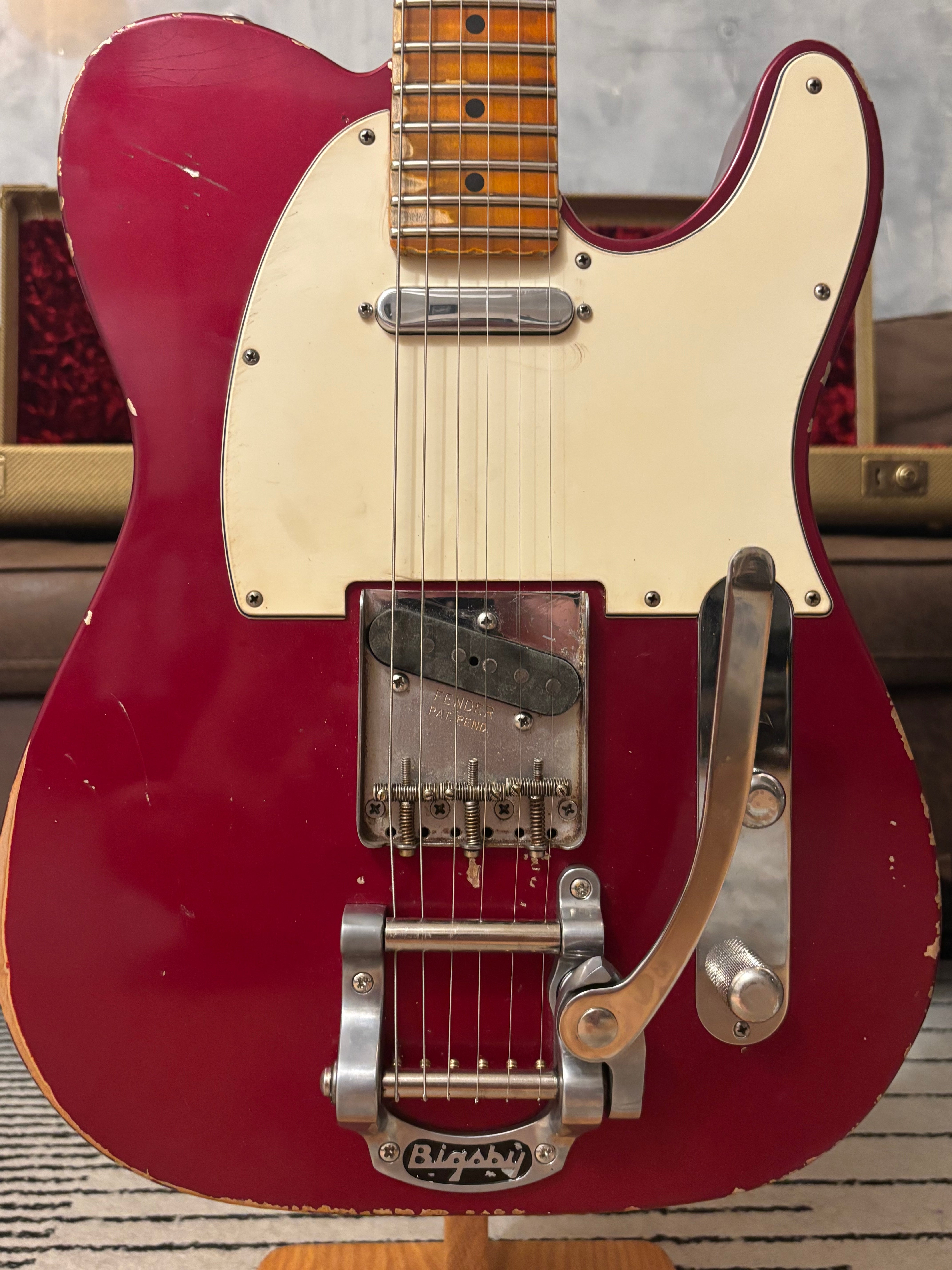 GLAS Custom Fender 1961 Reissue Telecaster Relic 8lb With G&G Custom Tweed