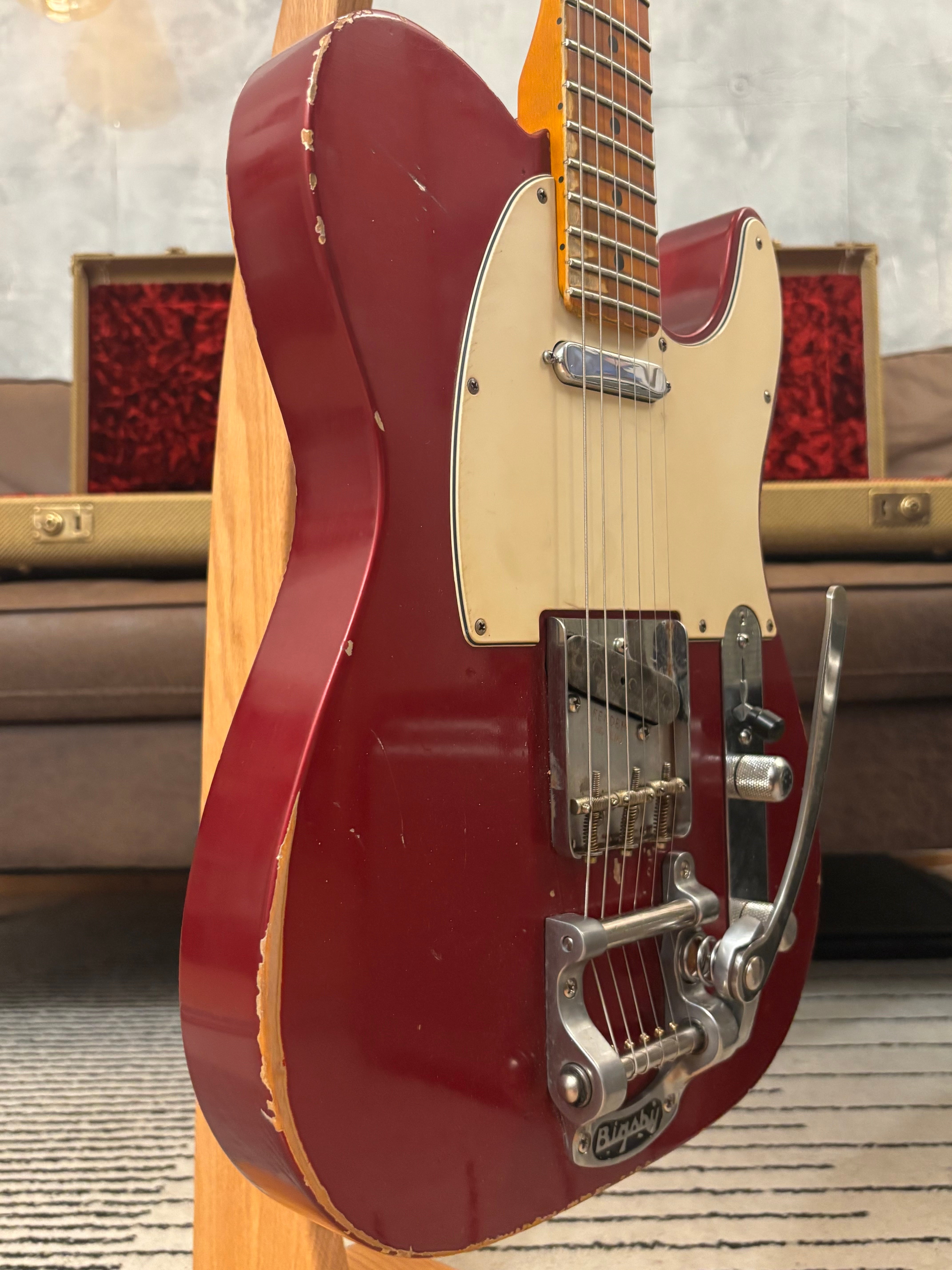 GLAS Custom Fender 1961 Reissue Telecaster Relic 8lb With G&G Custom Tweed