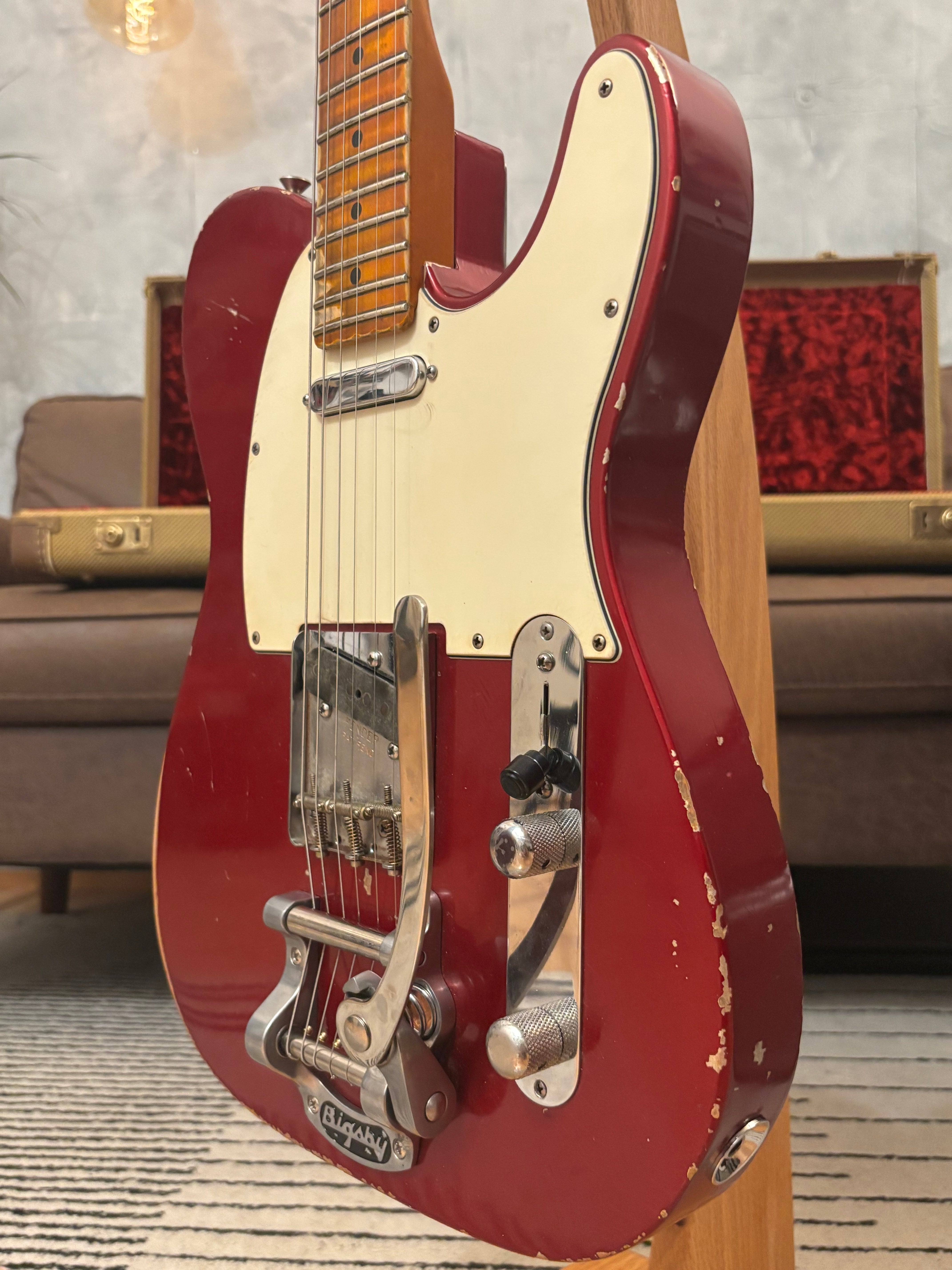 GLAS Custom Fender 1961 Reissue Telecaster Relic 8lb With G&G Custom Tweed