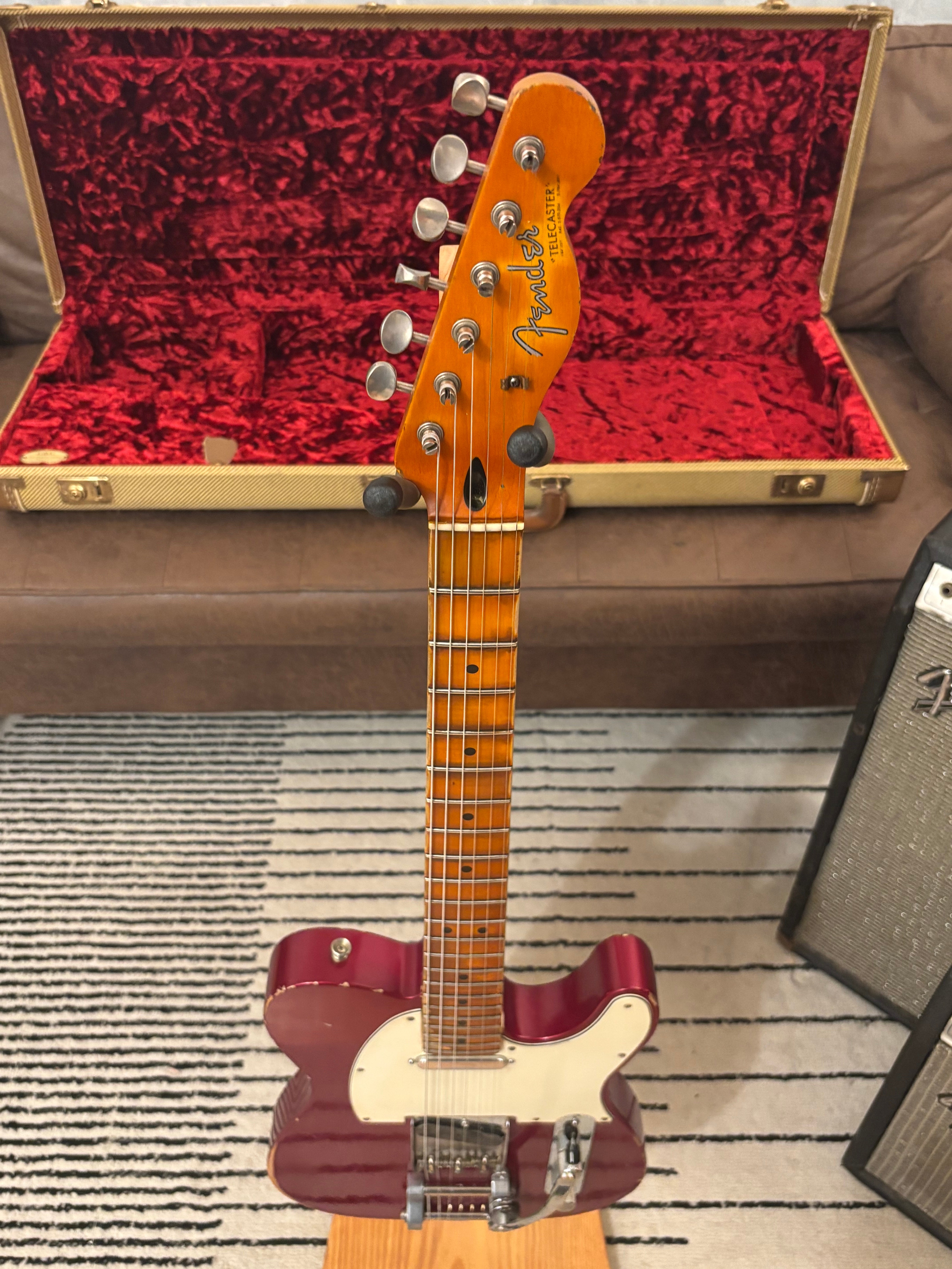 GLAS Custom Fender 1961 Reissue Telecaster Relic 8lb With G&G Custom Tweed