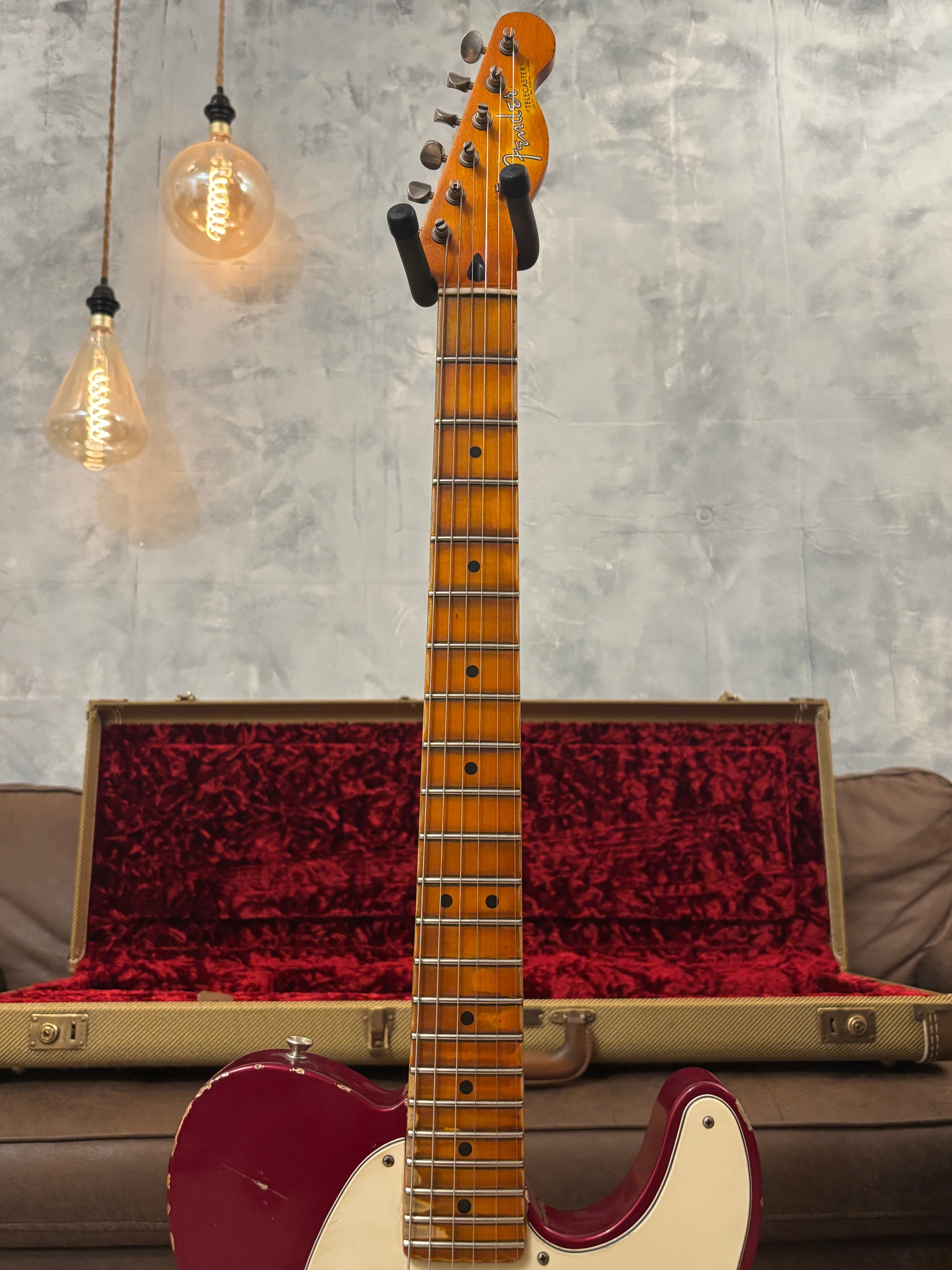 GLAS Custom Fender 1961 Reissue Telecaster Relic 8lb With G&G Custom Tweed