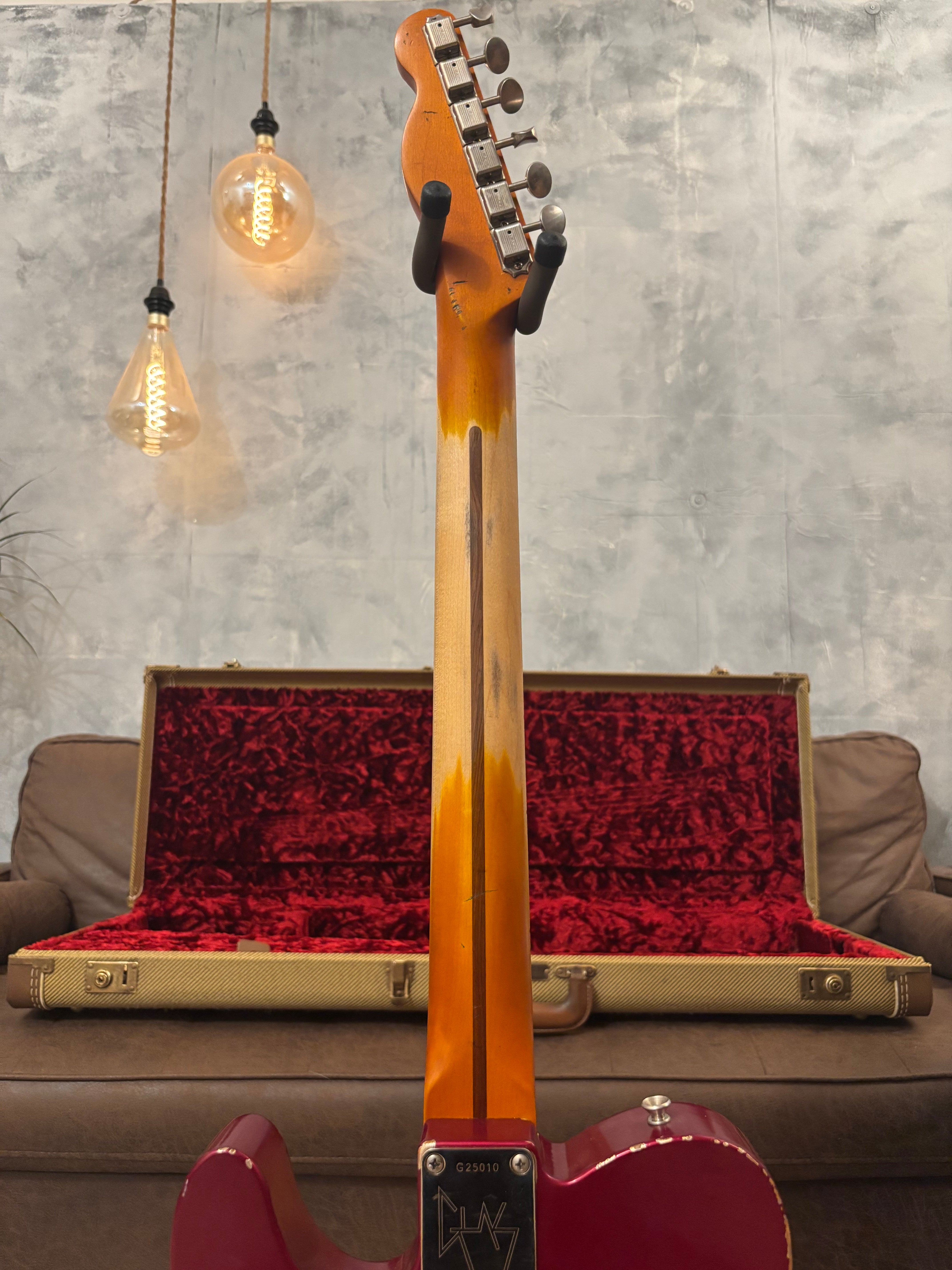 GLAS Custom Fender 1961 Reissue Telecaster Relic 8lb With G&G Custom Tweed