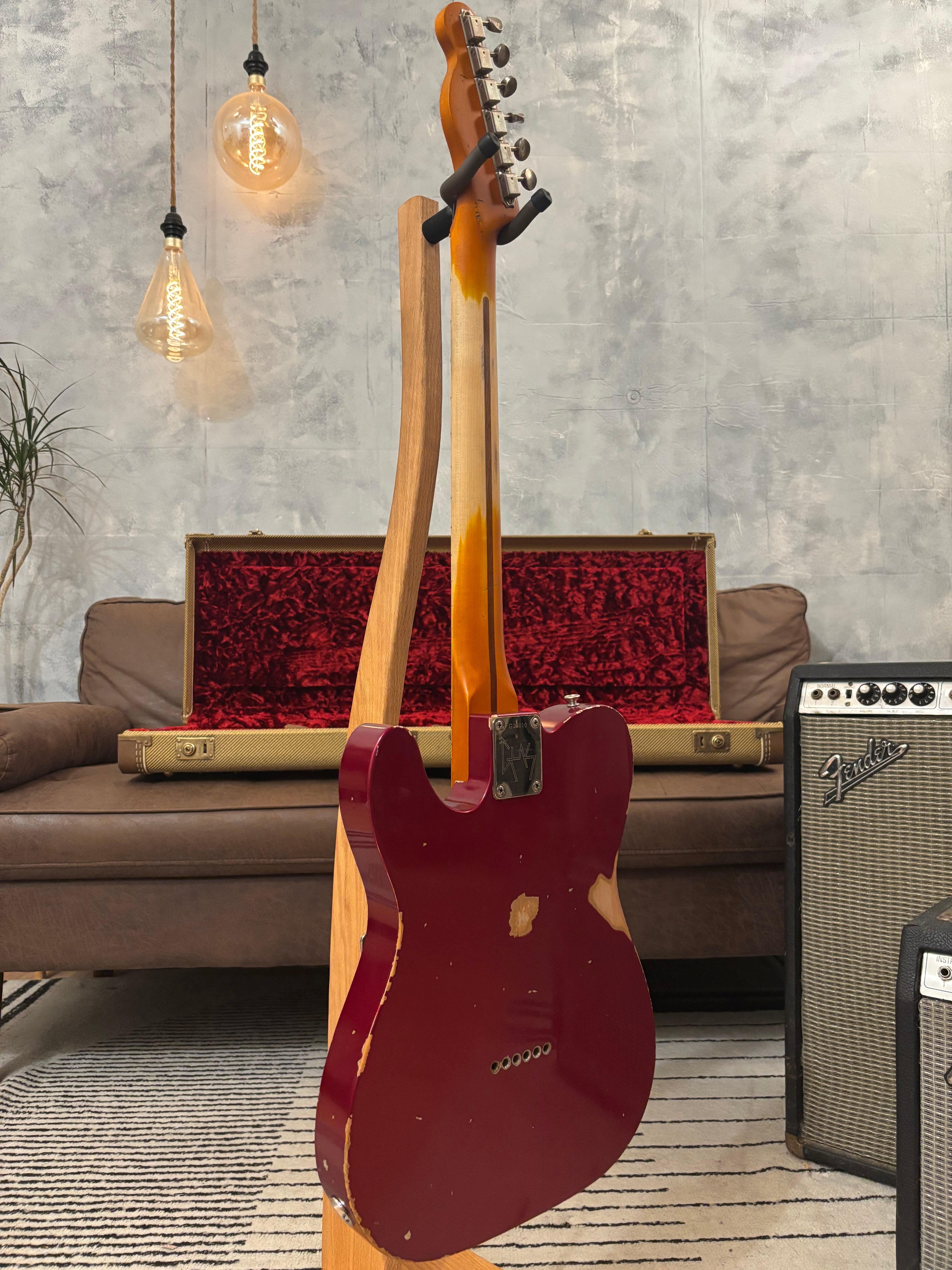 GLAS Custom Fender 1961 Reissue Telecaster Relic 8lb With G&G Custom Tweed