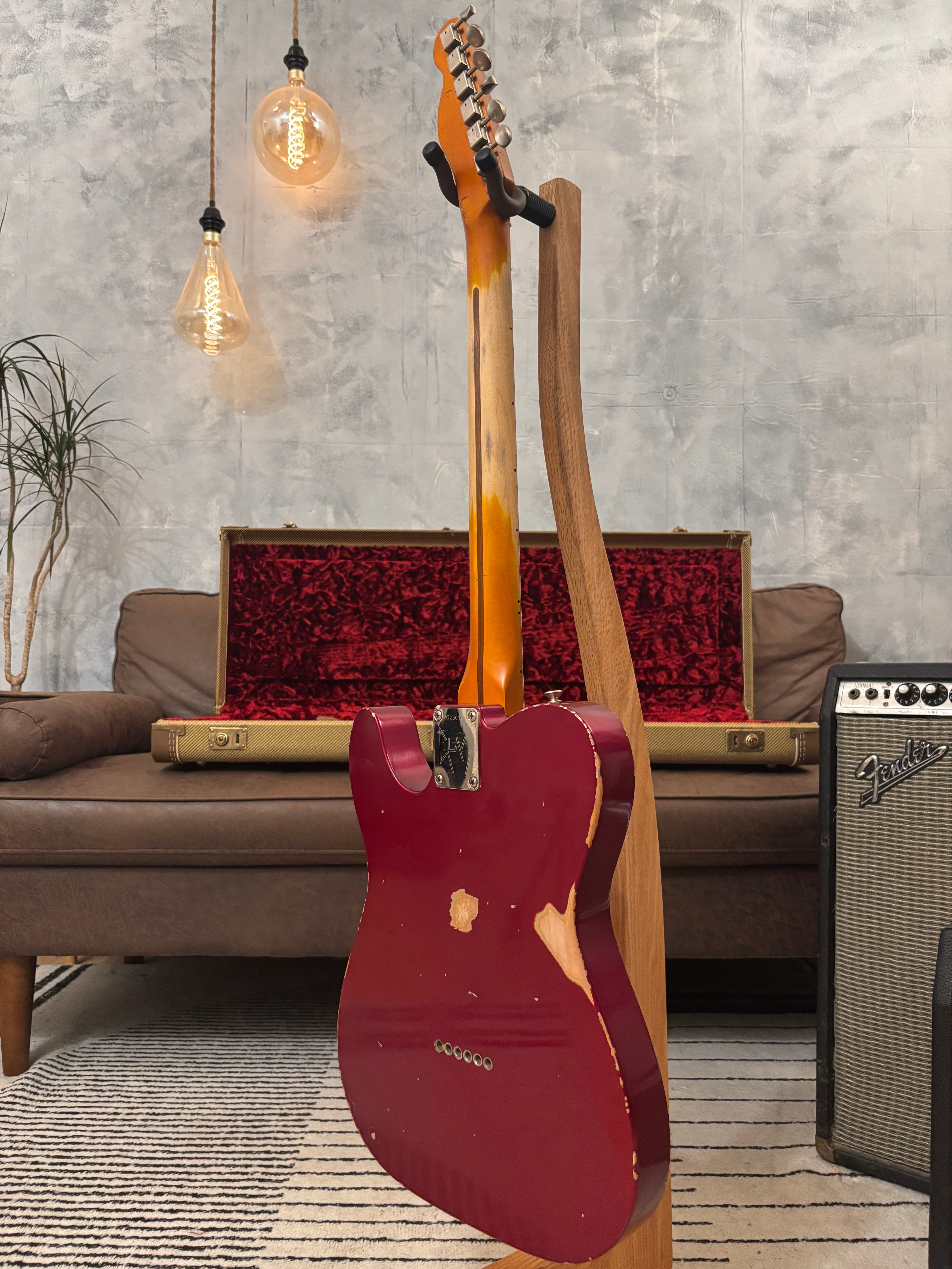 GLAS Custom Fender 1961 Reissue Telecaster Relic 8lb With G&G Custom Tweed