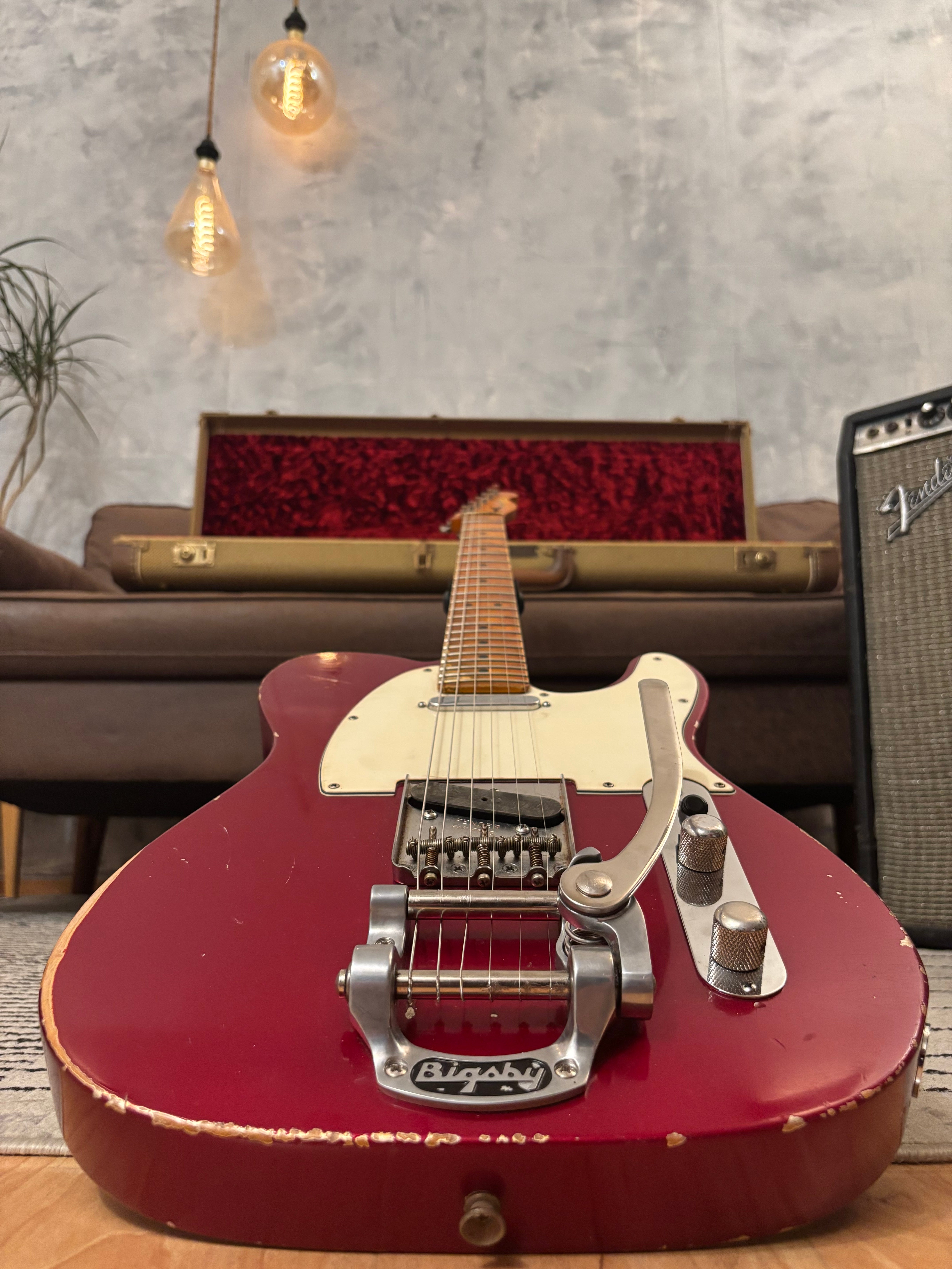 GLAS Custom Fender 1961 Reissue Telecaster Relic 8lb With G&G Custom Tweed