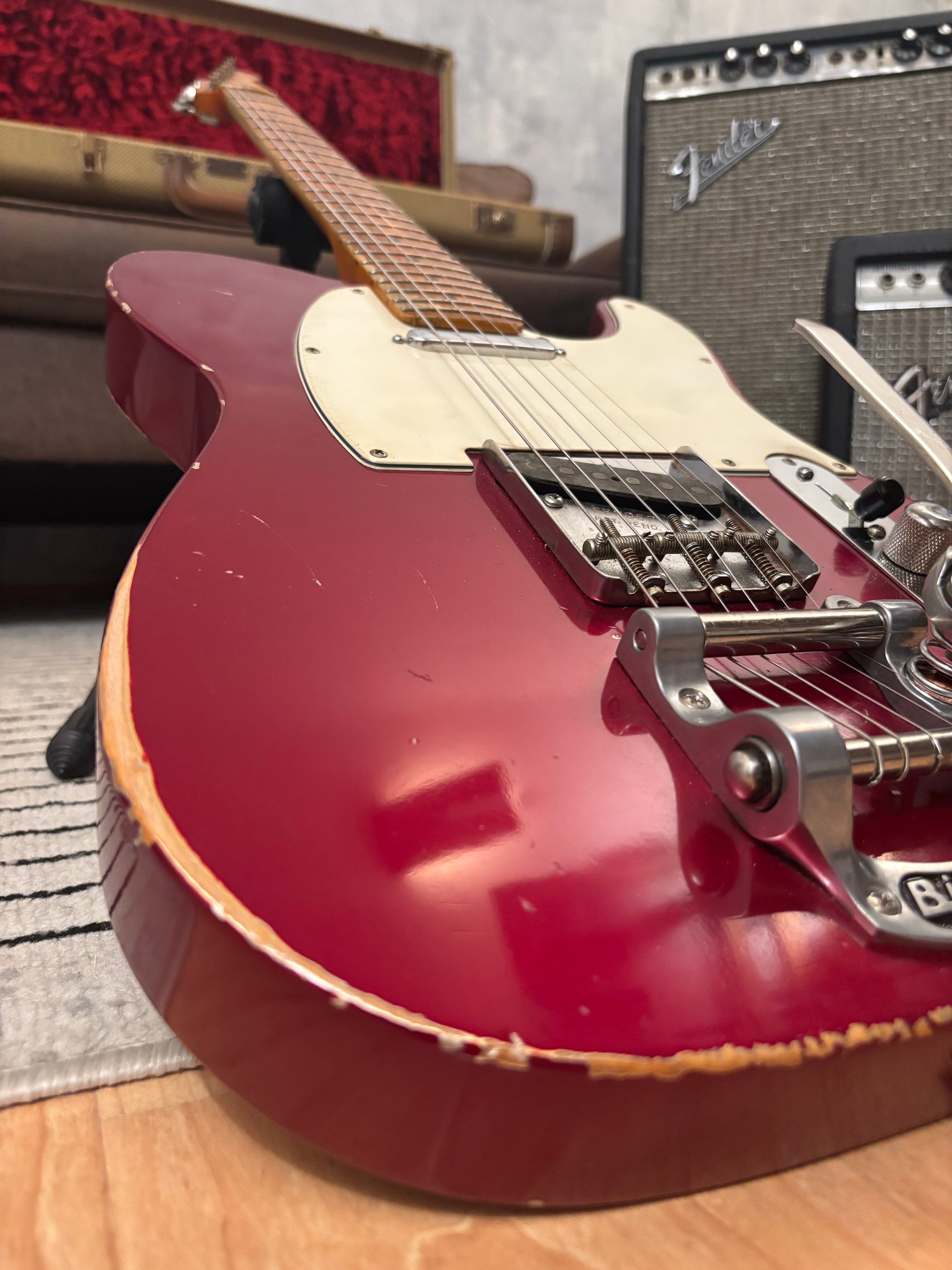 GLAS Custom Fender 1961 Reissue Telecaster Relic 8lb With G&G Custom Tweed