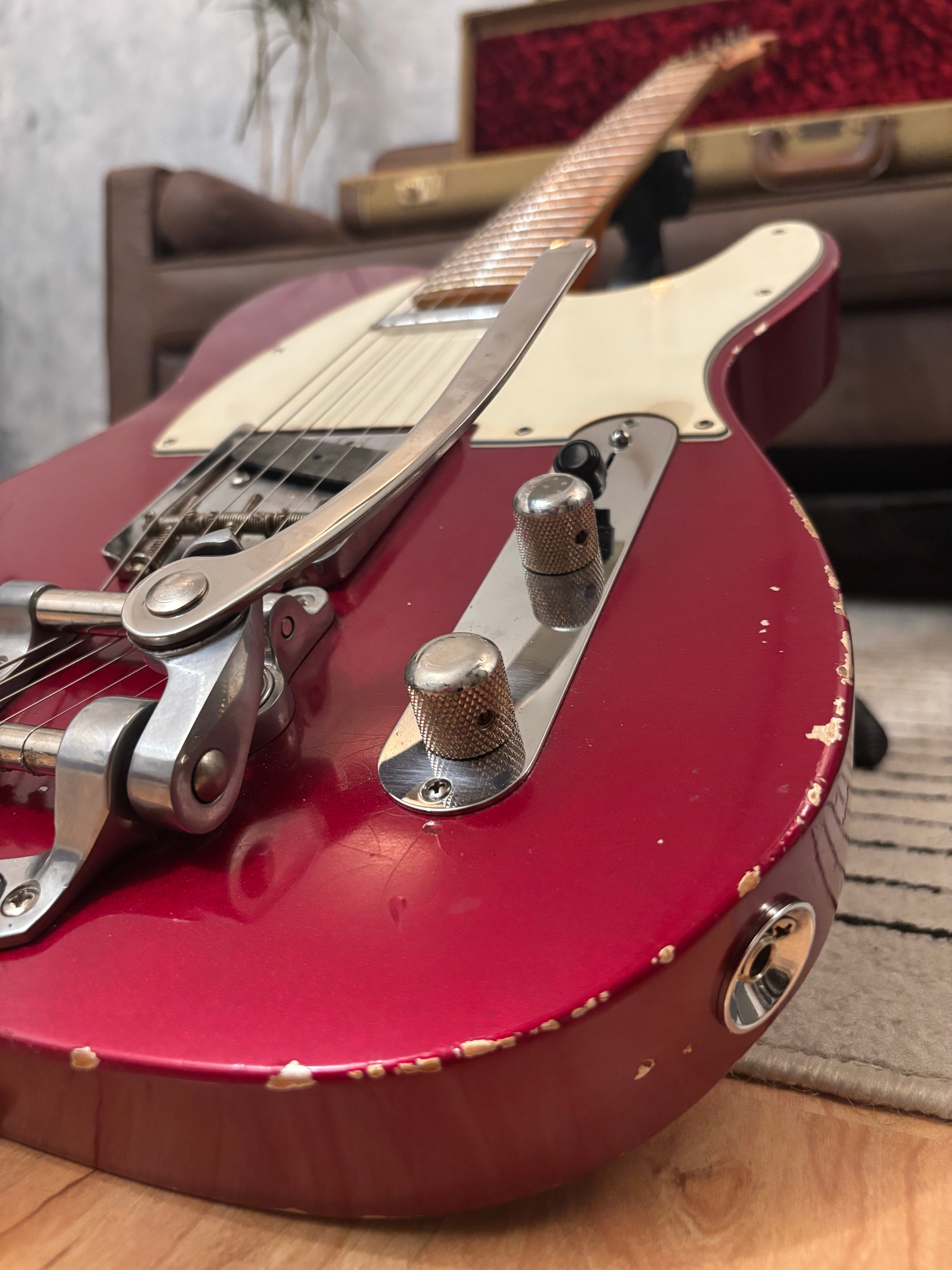 GLAS Custom Fender 1961 Reissue Telecaster Relic 8lb With G&G Custom Tweed