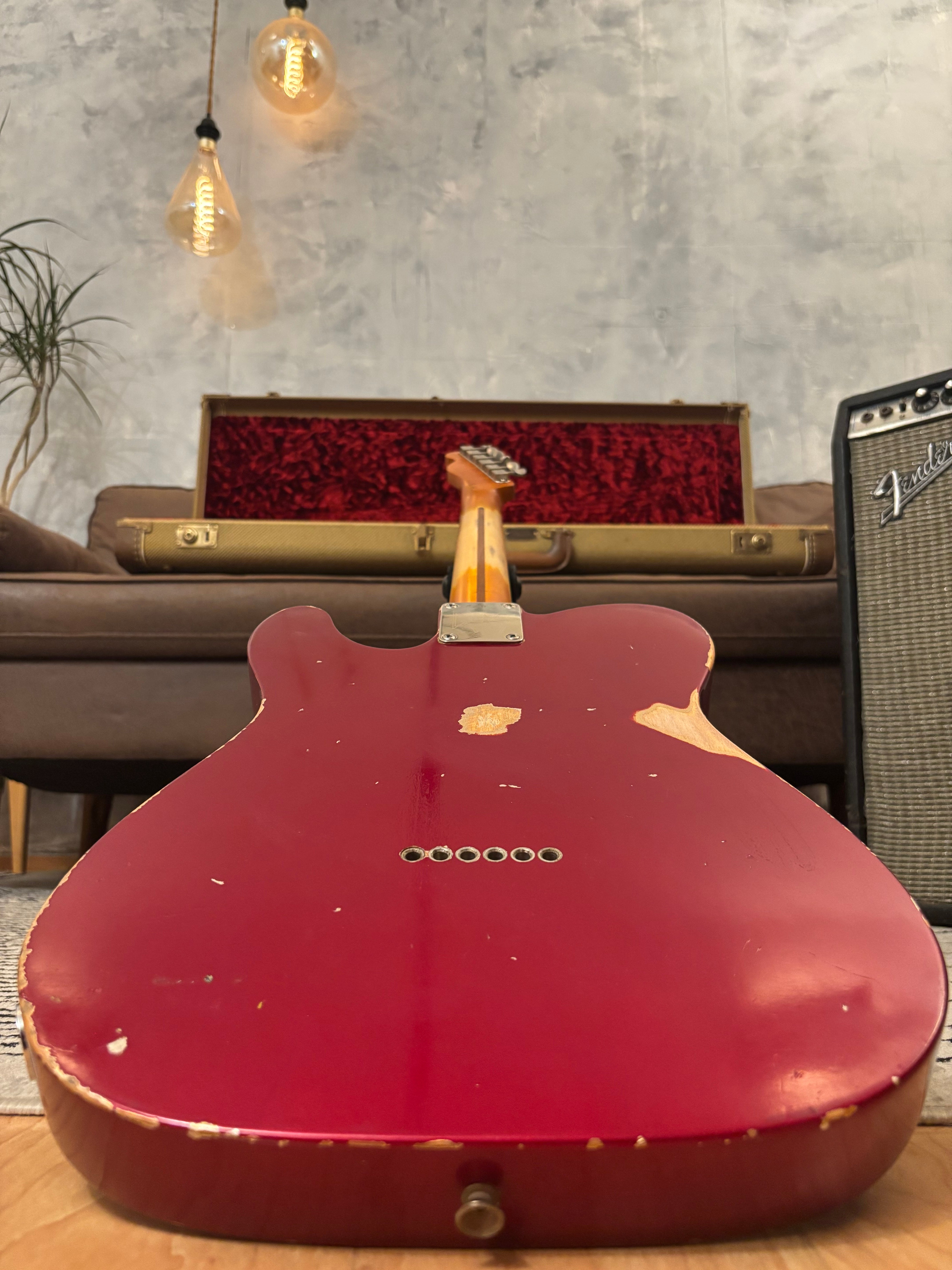 GLAS Custom Fender 1961 Reissue Telecaster Relic 8lb With G&G Custom Tweed