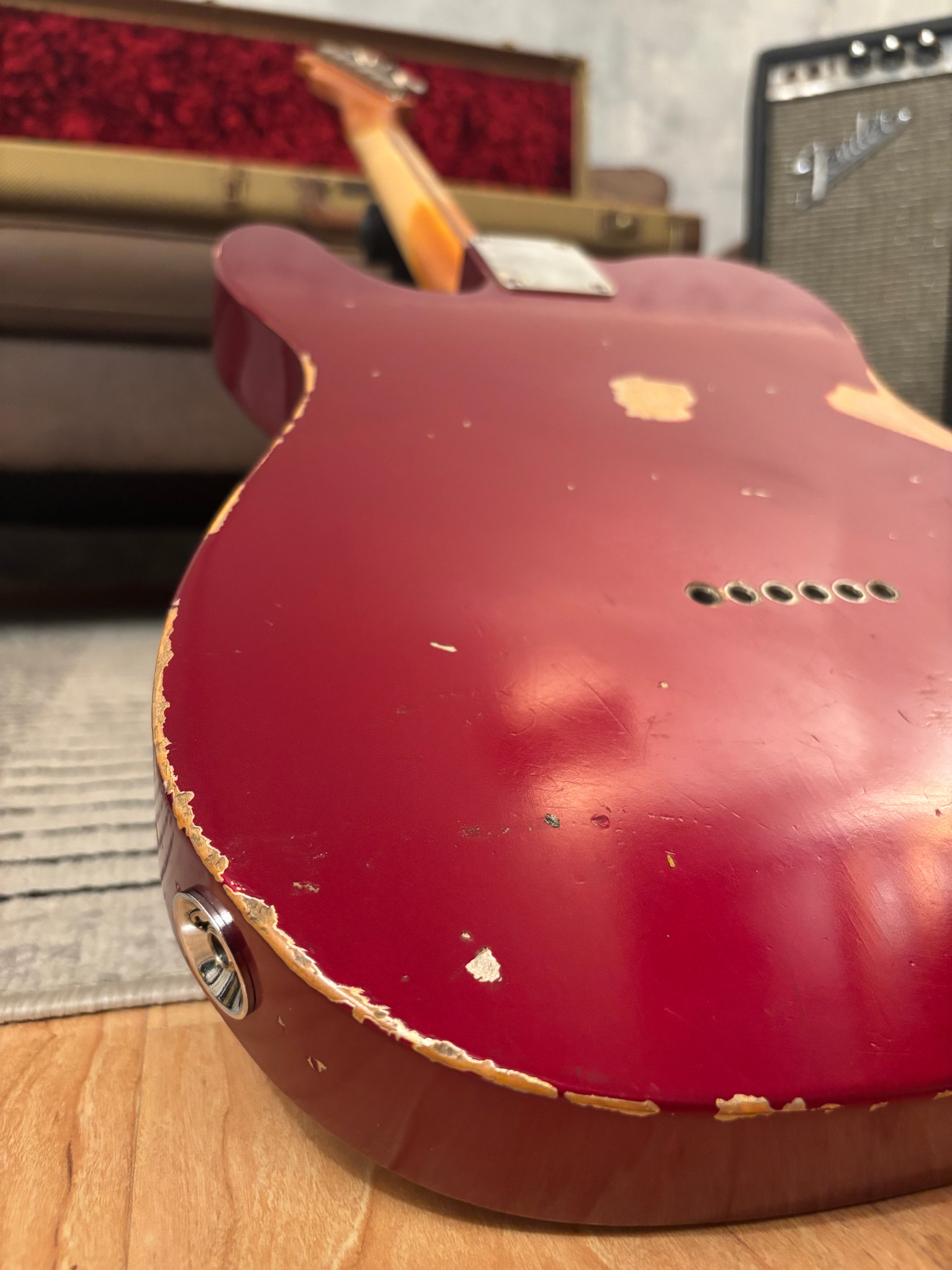 GLAS Custom Fender 1961 Reissue Telecaster Relic 8lb With G&G Custom Tweed