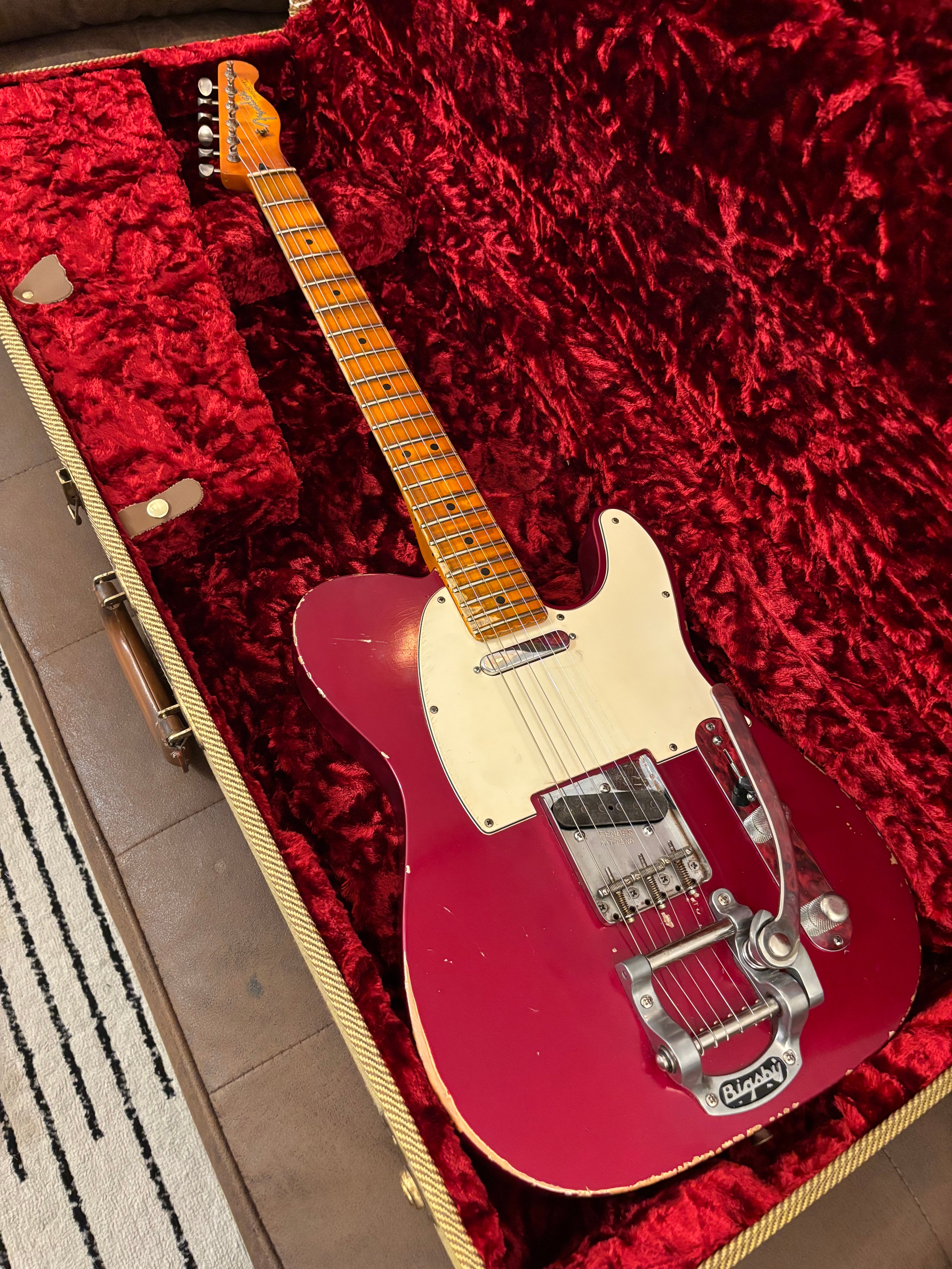 GLAS Custom Fender 1961 Reissue Telecaster Relic 8lb With G&G Custom Tweed