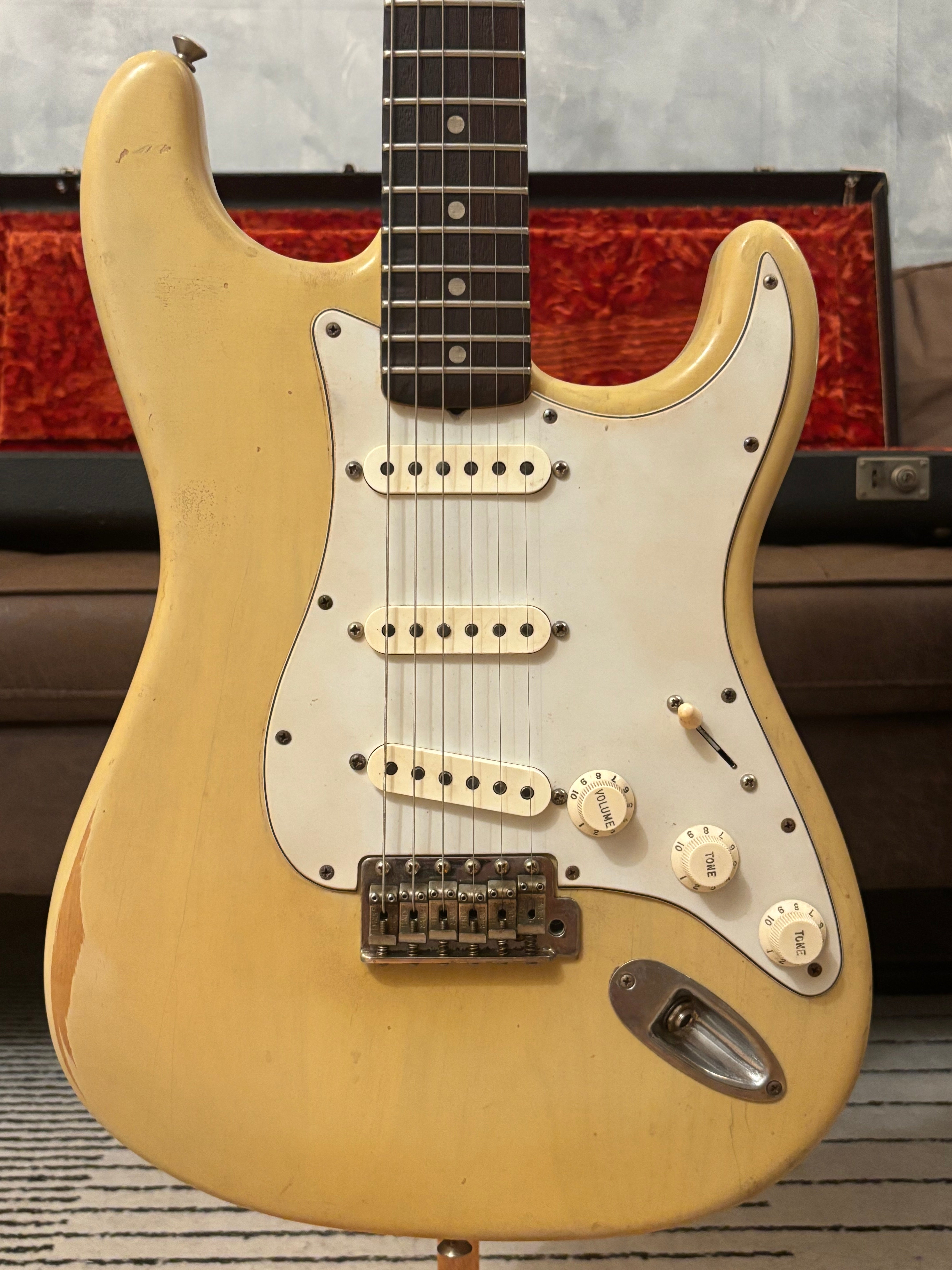 Fender Stratocaster 1962 GLAS Custom Honey Blonde Heavy Relic Light at 7.6lb Stunning