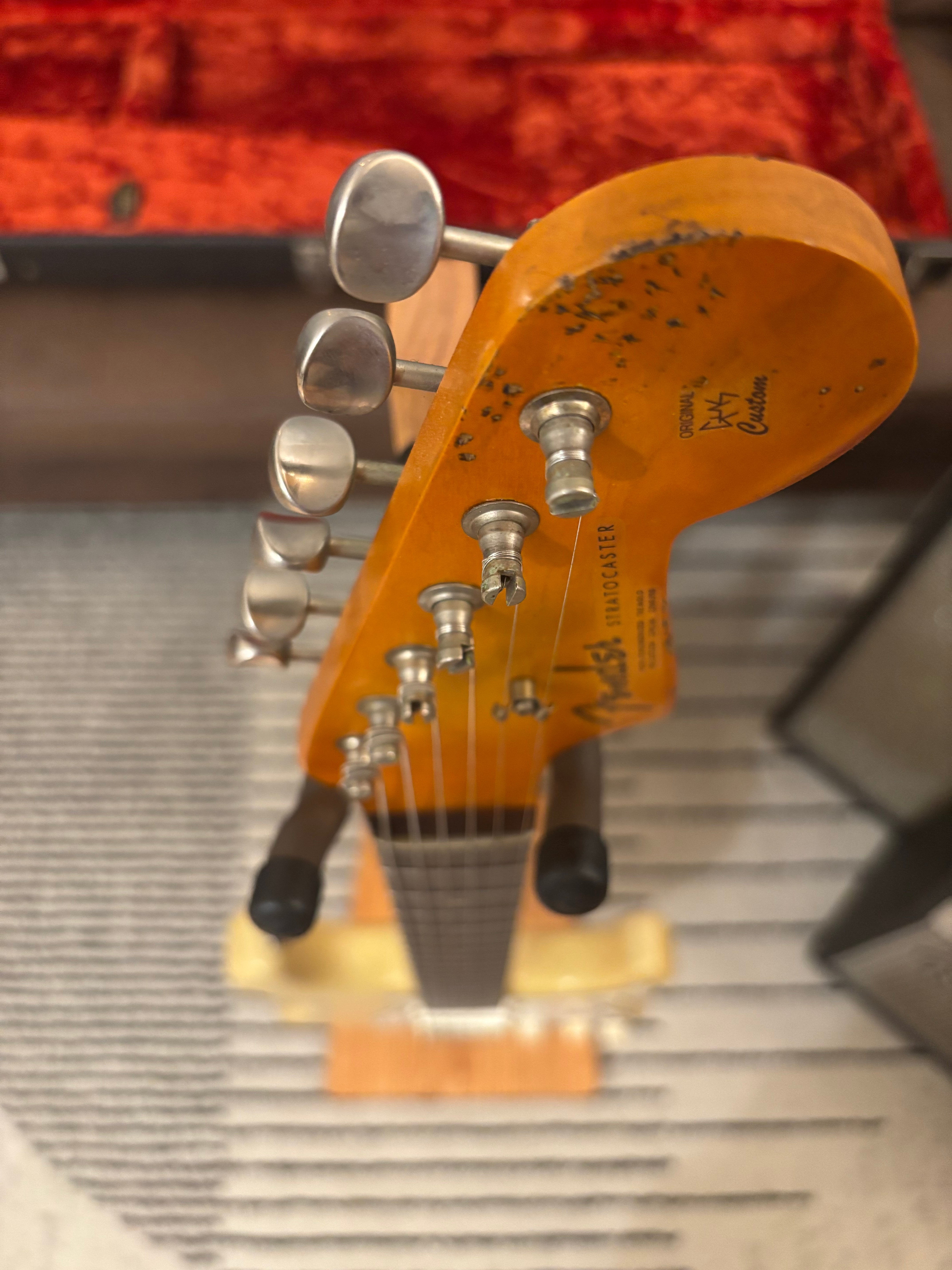 Fender Stratocaster 1962 GLAS Custom Honey Blonde Heavy Relic Light at 7.6lb Stunning