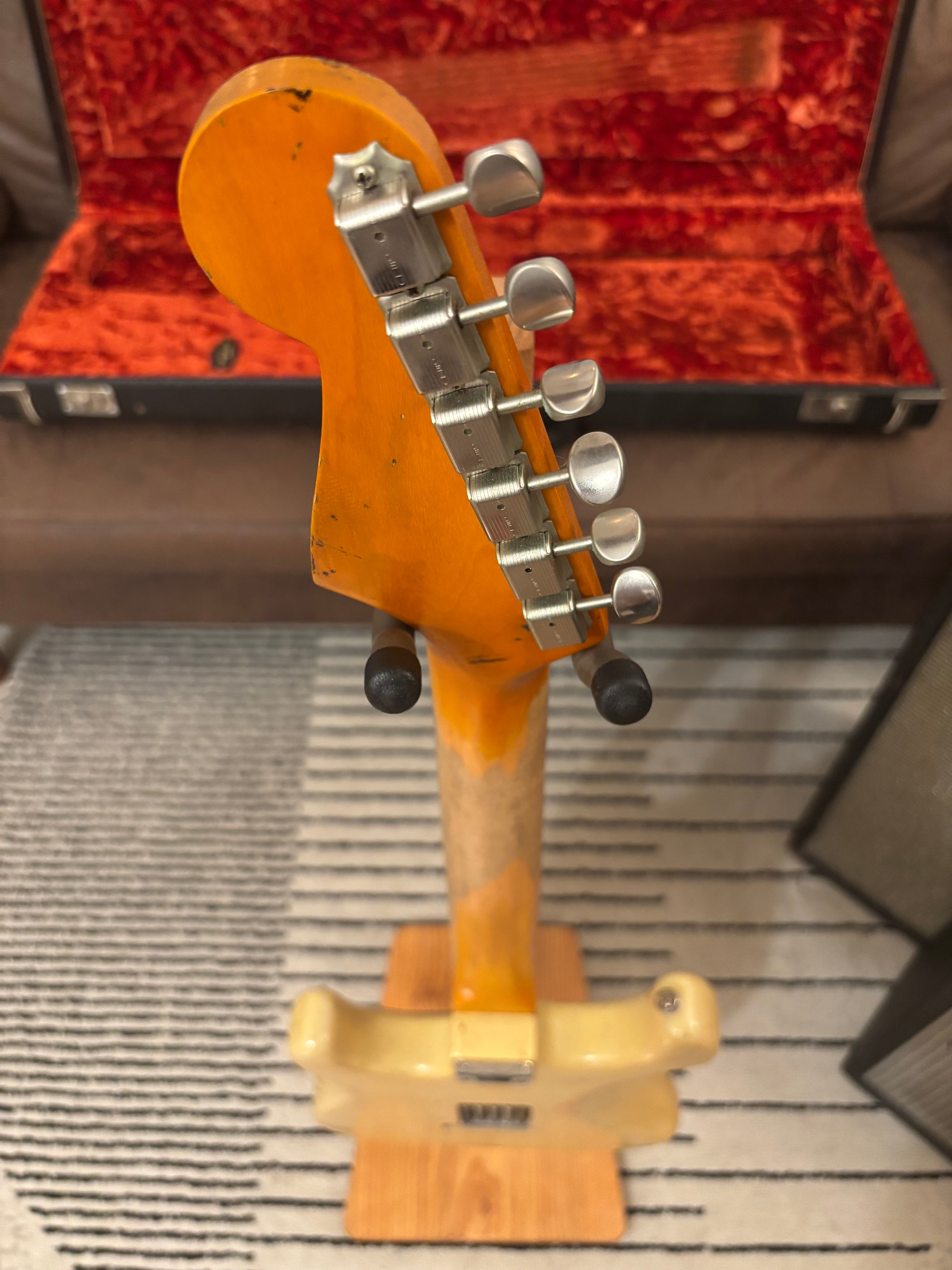 Fender Stratocaster 1962 GLAS Custom Honey Blonde Heavy Relic Light at 7.6lb Stunning