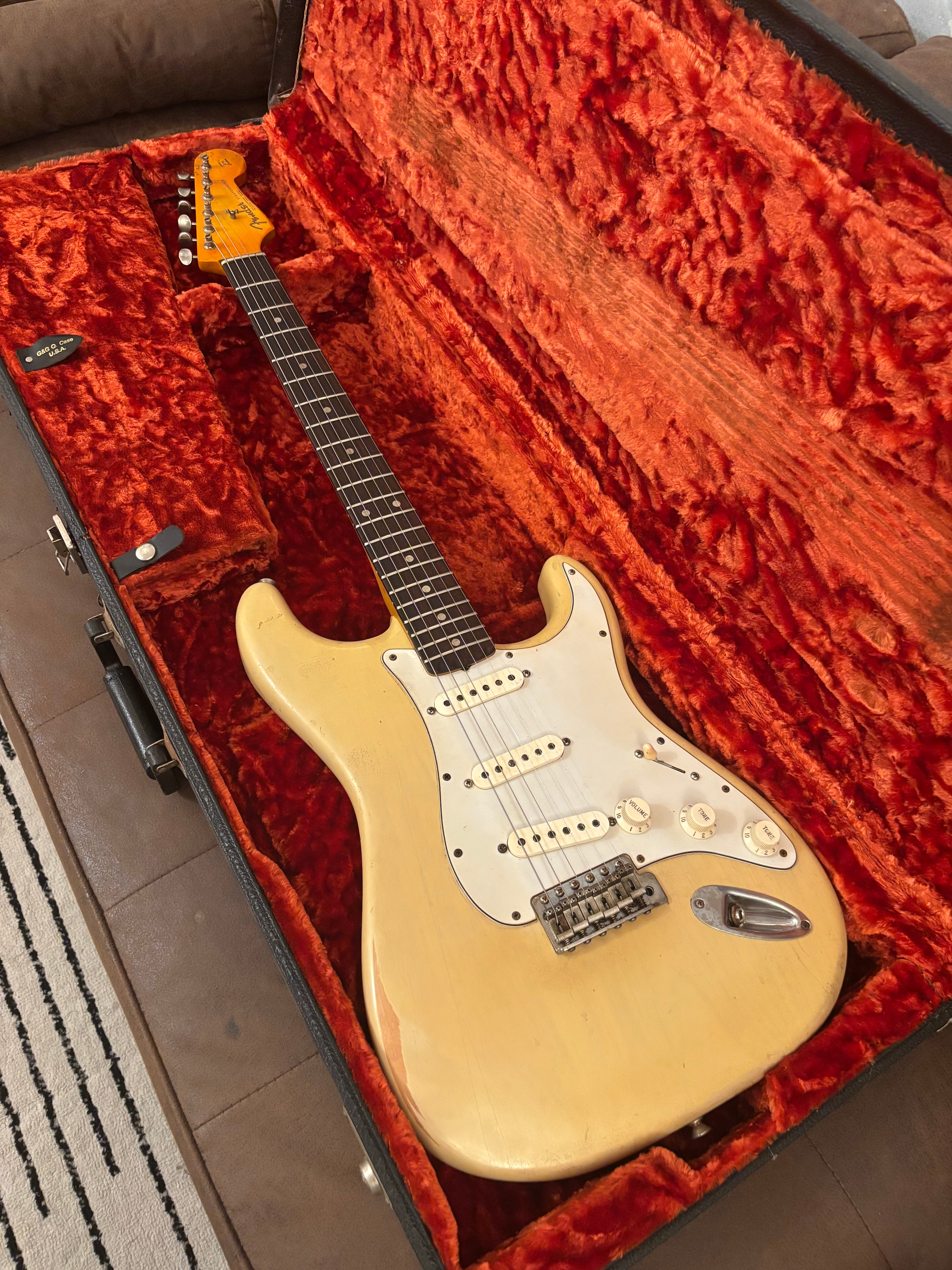 Fender Stratocaster 1962 GLAS Custom Honey Blonde Heavy Relic Light at 7.6lb Stunning