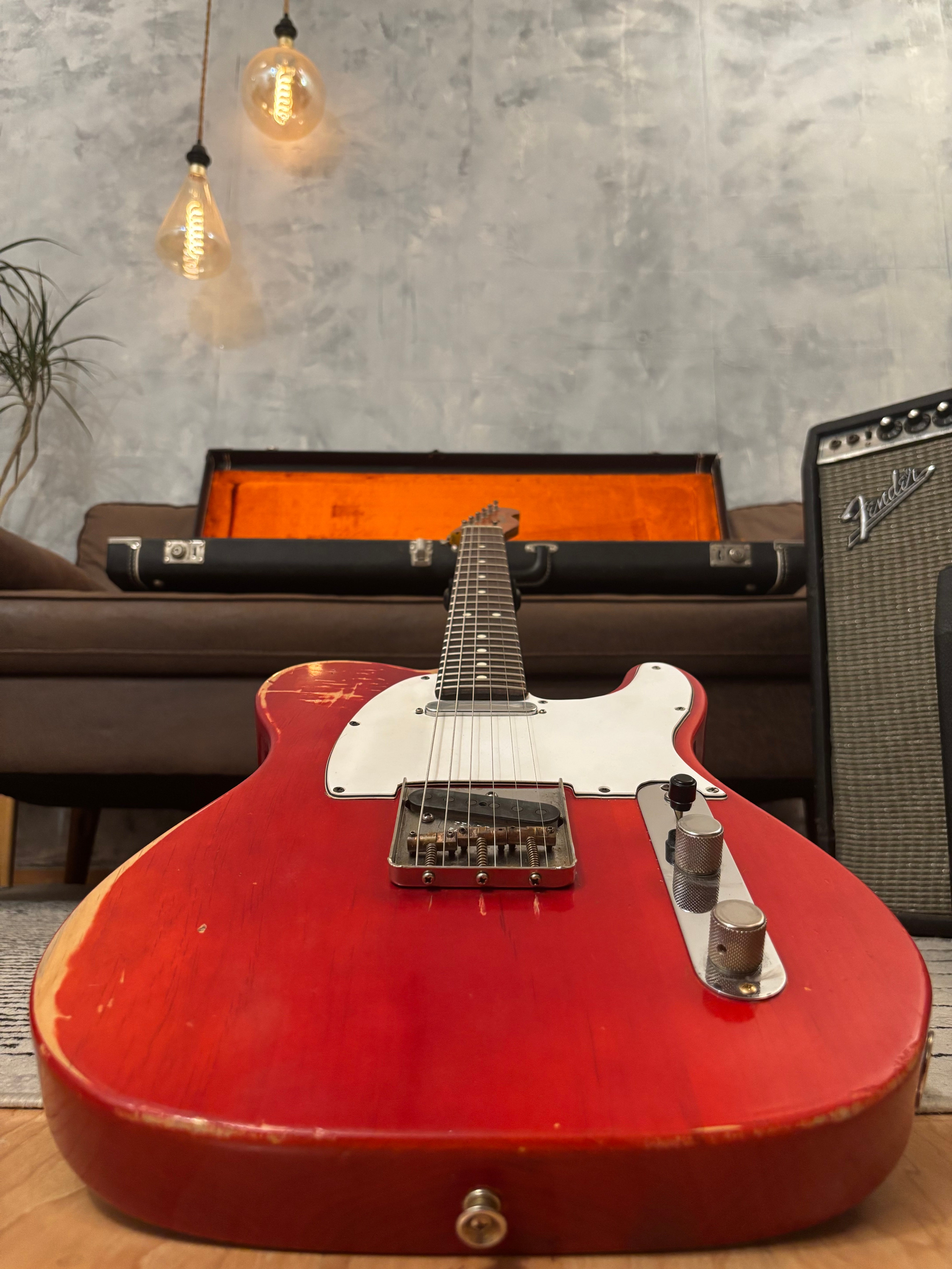 Fender Telecaster 1963 Rare Limited Run Trans Red Model RI. Feather light at 7.4lb