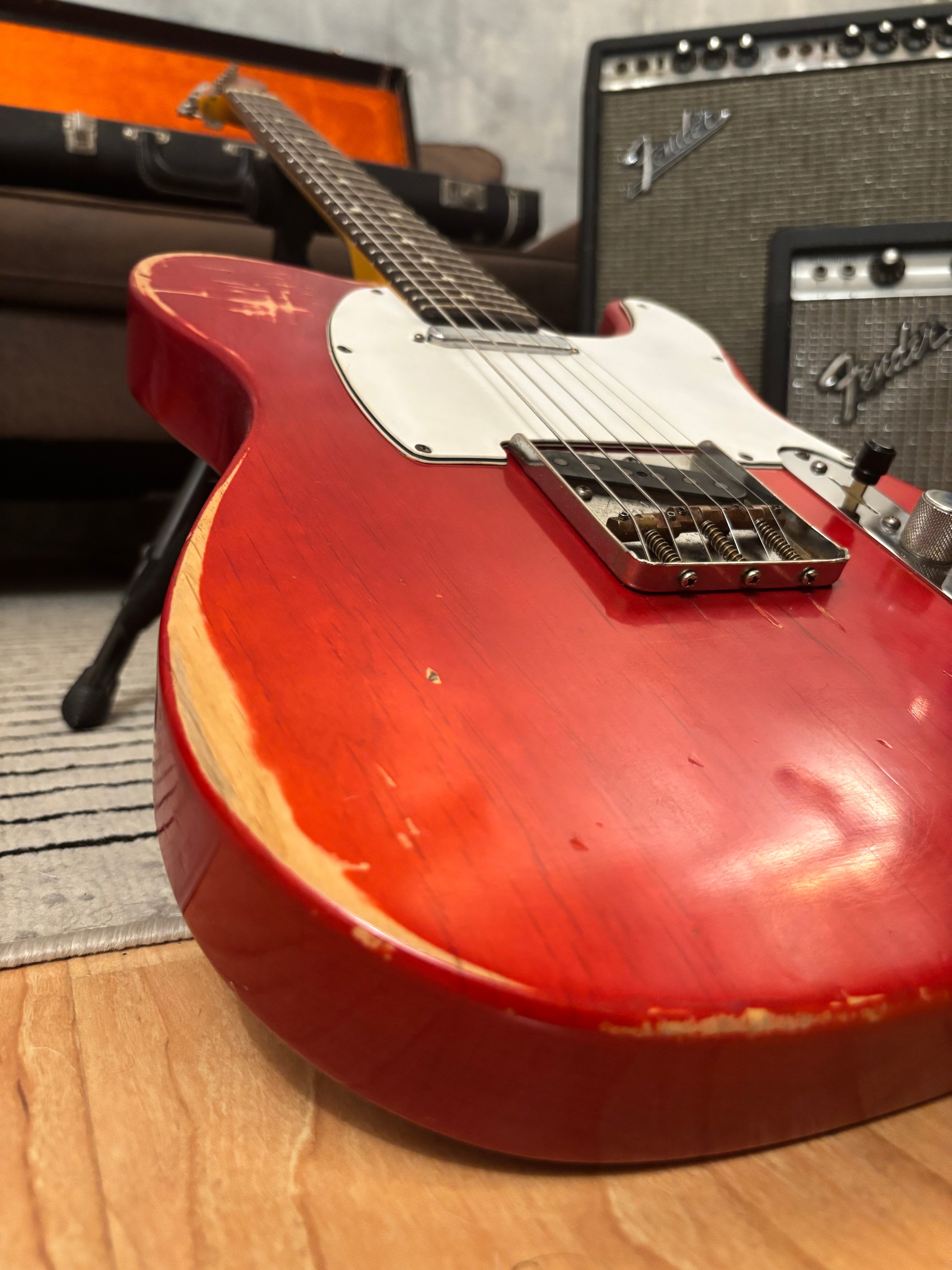 Fender Telecaster 1963 Rare Limited Run Trans Red Model RI. Feather light at 7.4lb