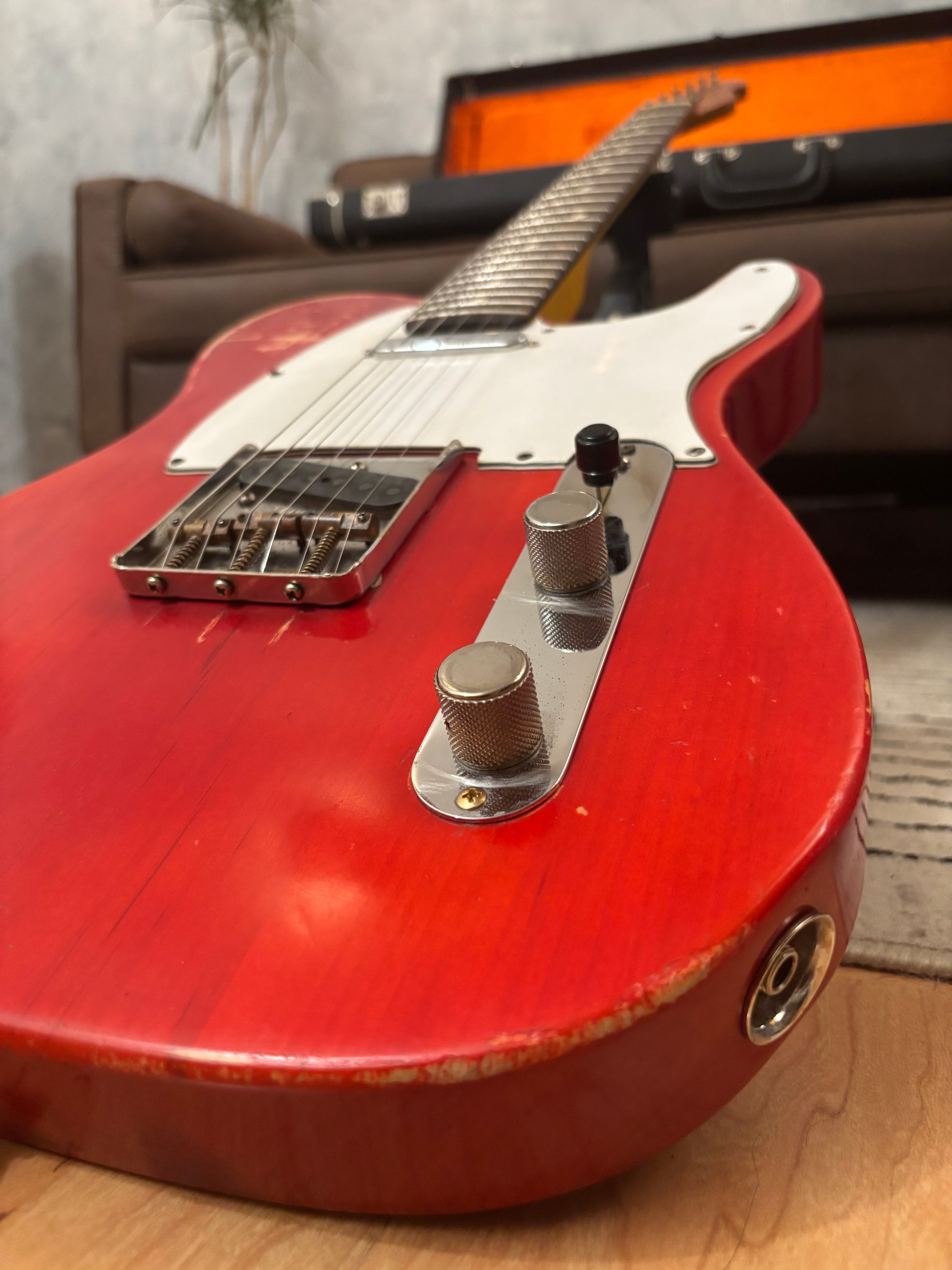 Fender Telecaster 1963 Rare Limited Run Trans Red Model RI. Feather light at 7.4lb