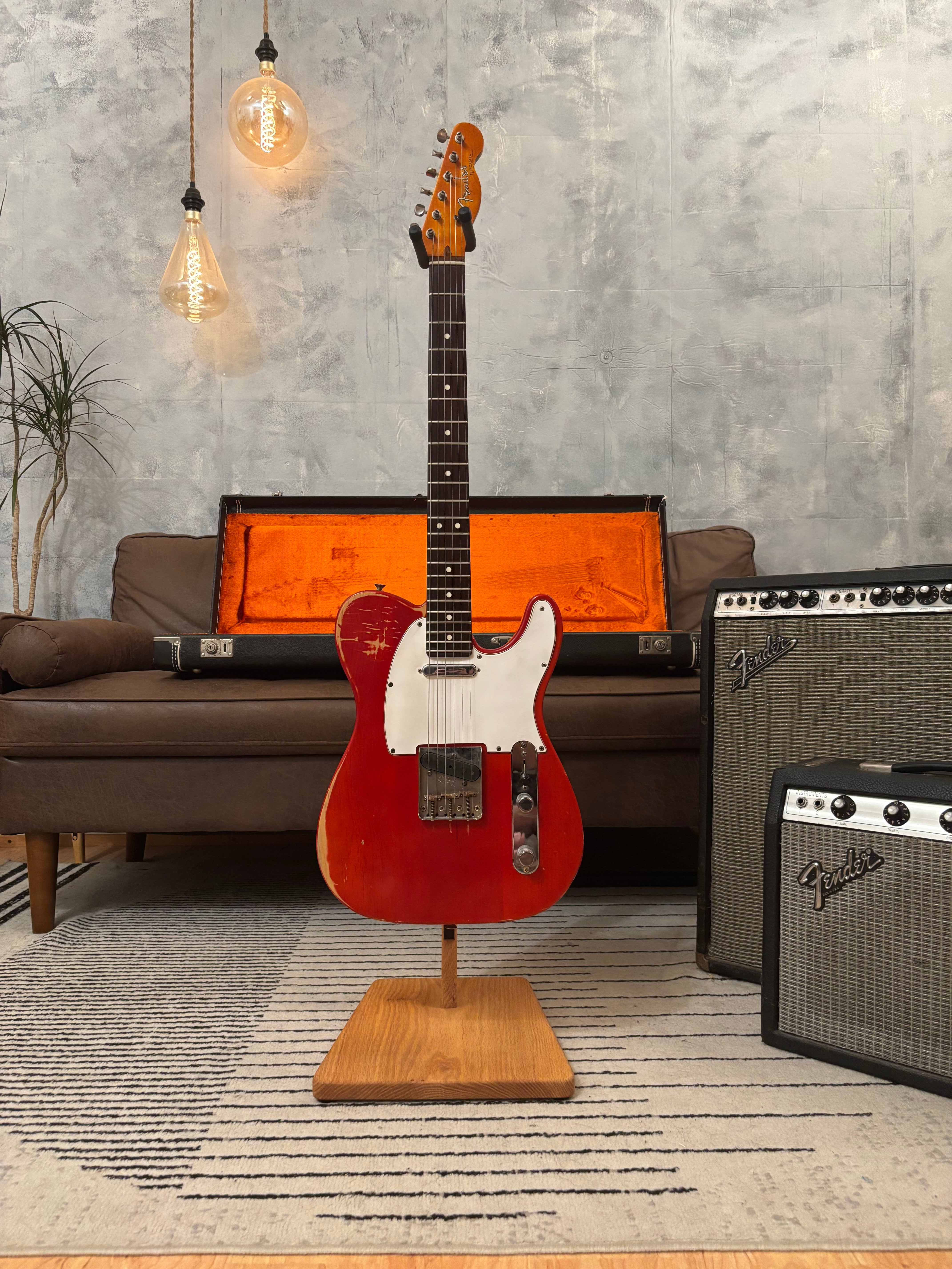 Fender Telecaster 1963 Rare Limited Run Trans Red Model RI. Feather light at 7.4lb