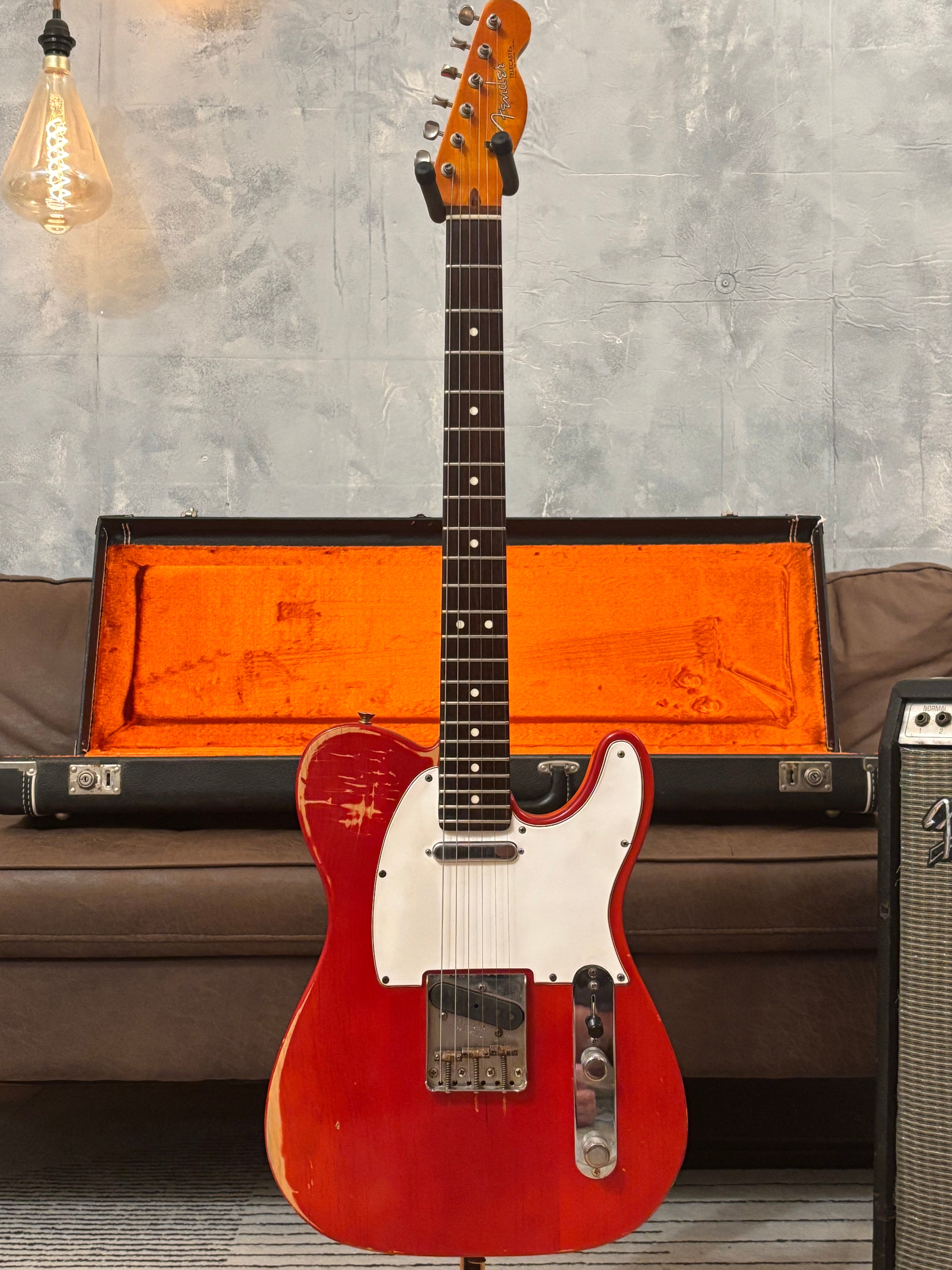 Fender Telecaster 1963 Rare Limited Run Trans Red Model RI. Feather light at 7.4lb
