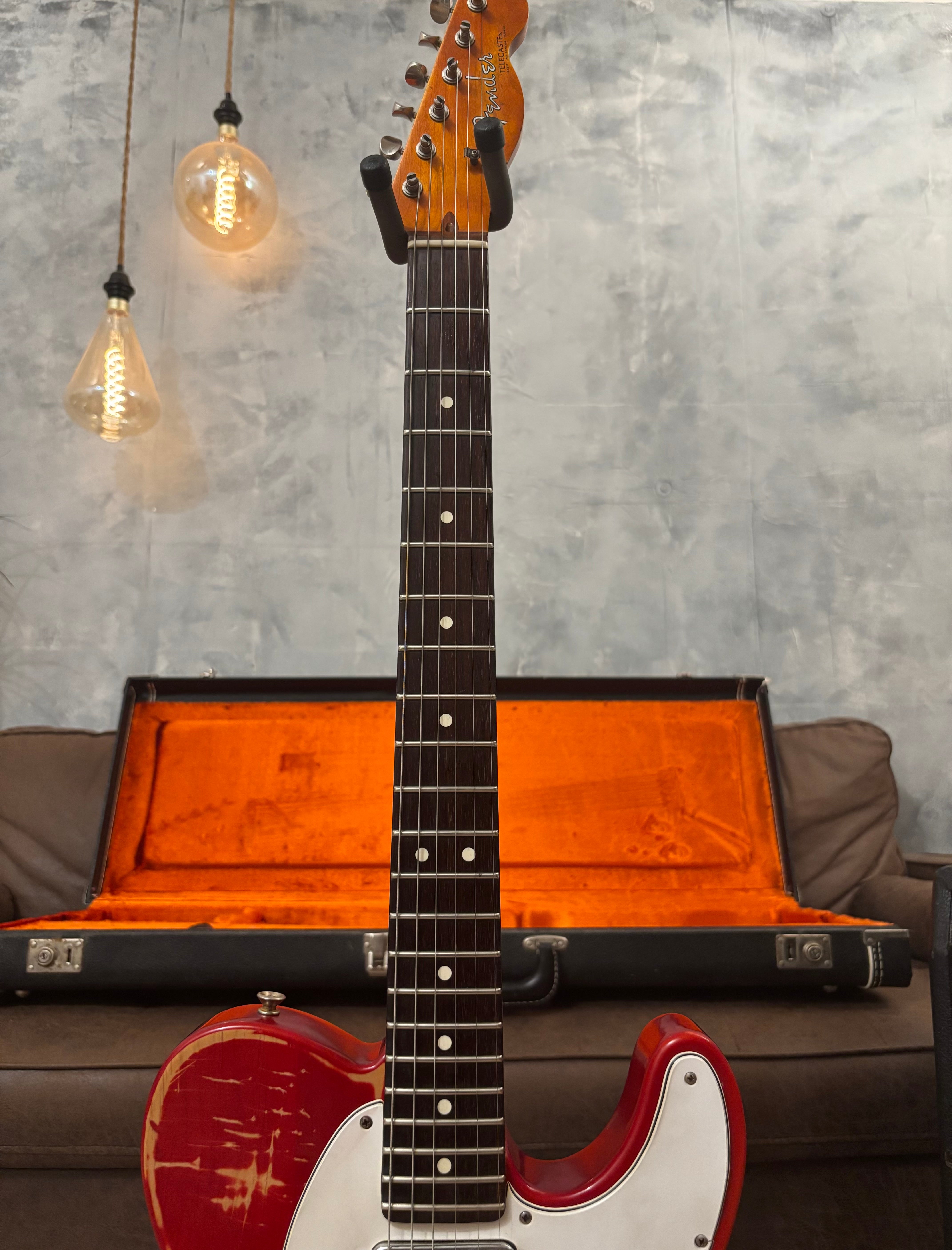 Fender Telecaster 1963 Rare Limited Run Trans Red Model RI. Feather light at 7.4lb