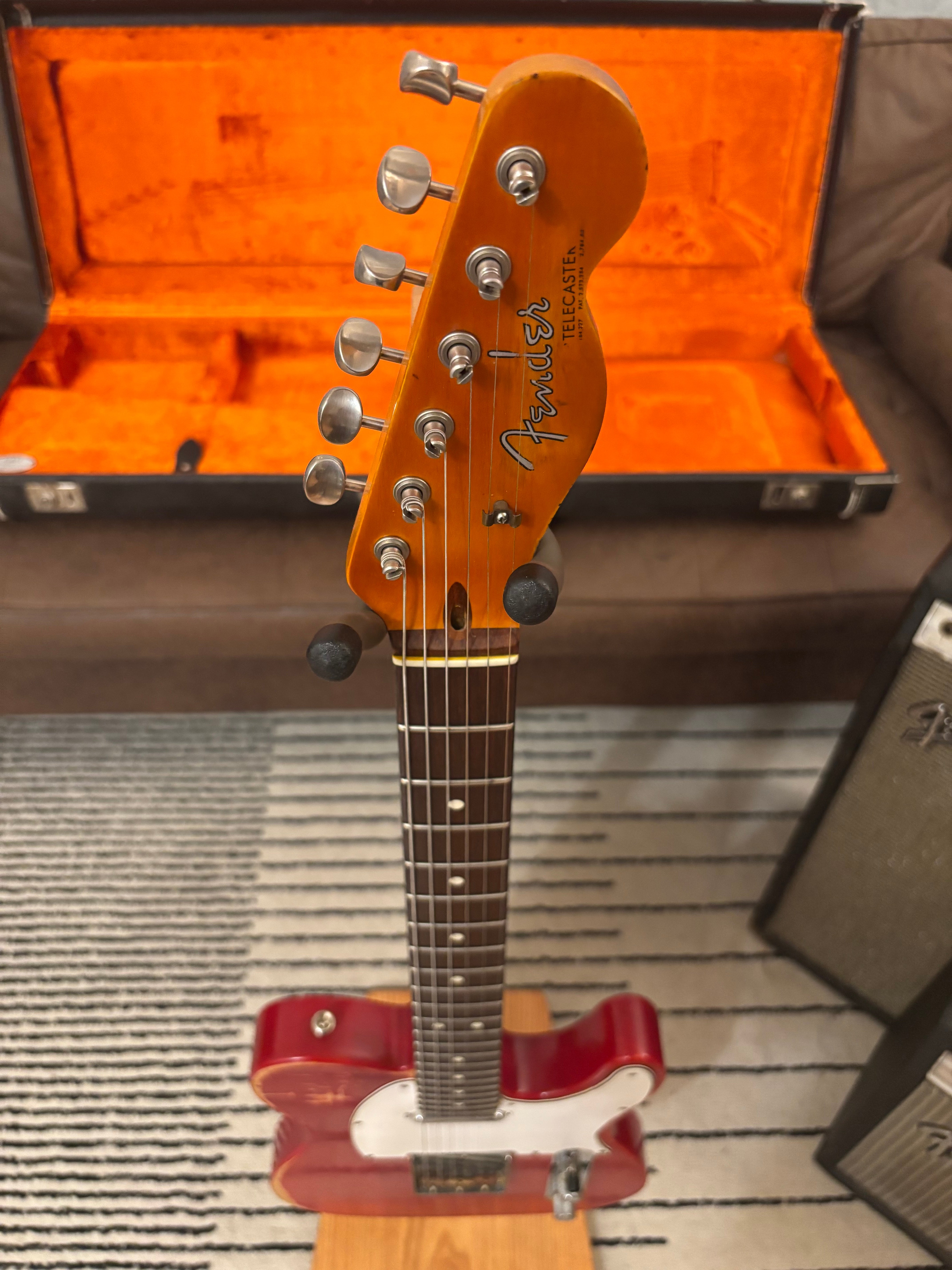 Fender Telecaster 1963 Rare Limited Run Trans Red Model RI. Feather light at 7.4lb
