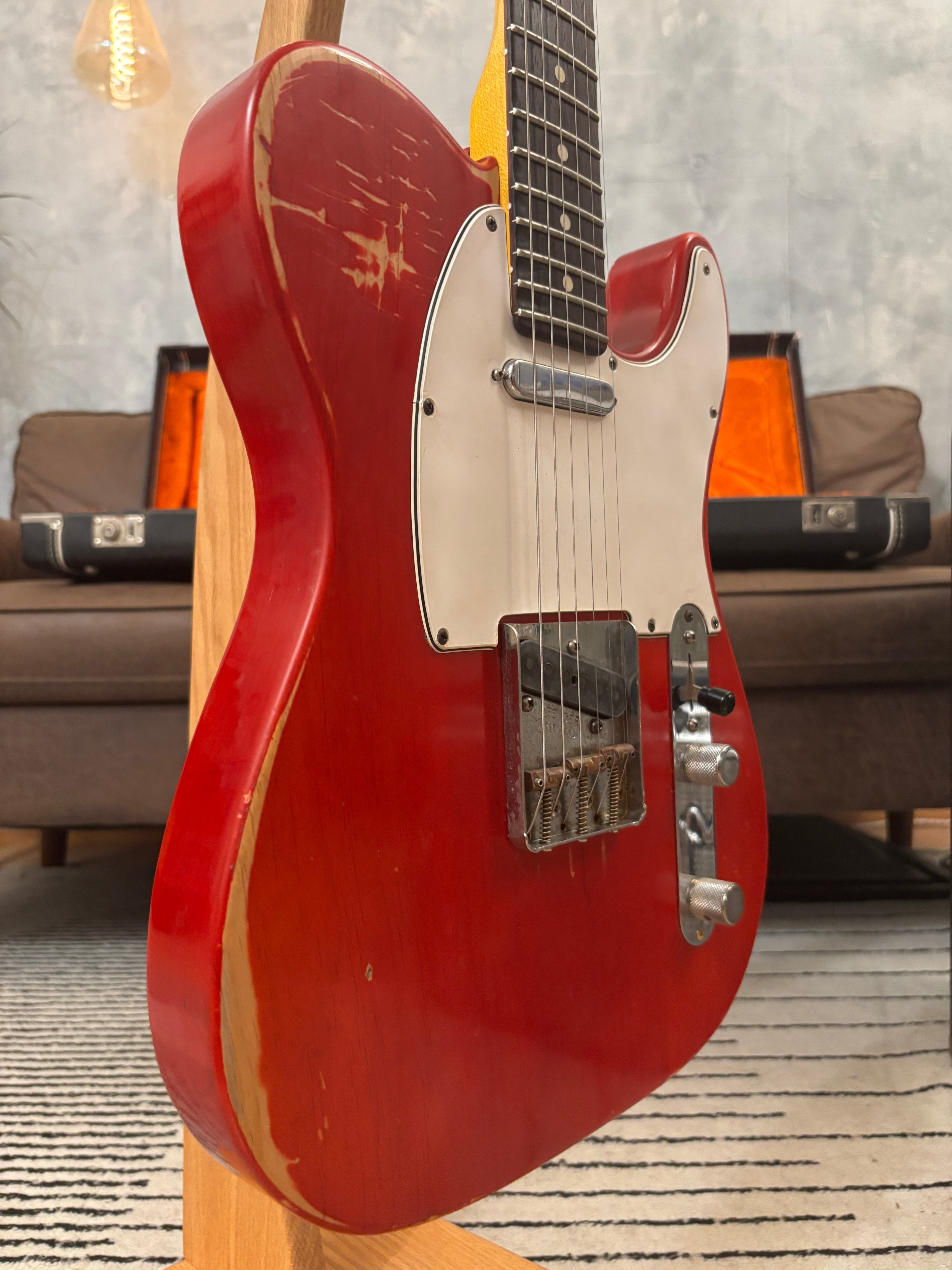 Fender Telecaster 1963 Rare Limited Run Trans Red Model RI. Feather light at 7.4lb