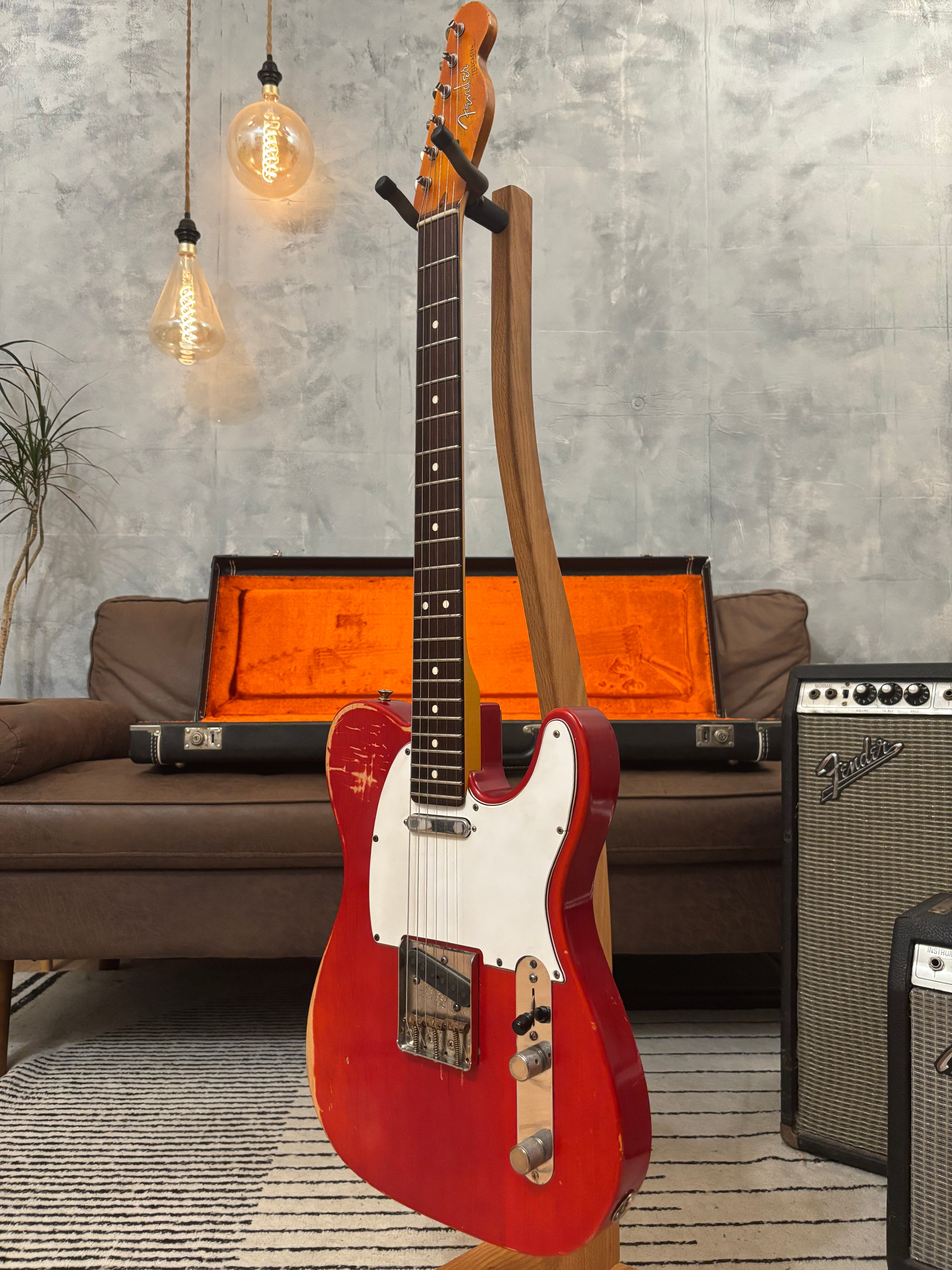 Fender Telecaster 1963 Rare Limited Run Trans Red Model RI. Feather light at 7.4lb