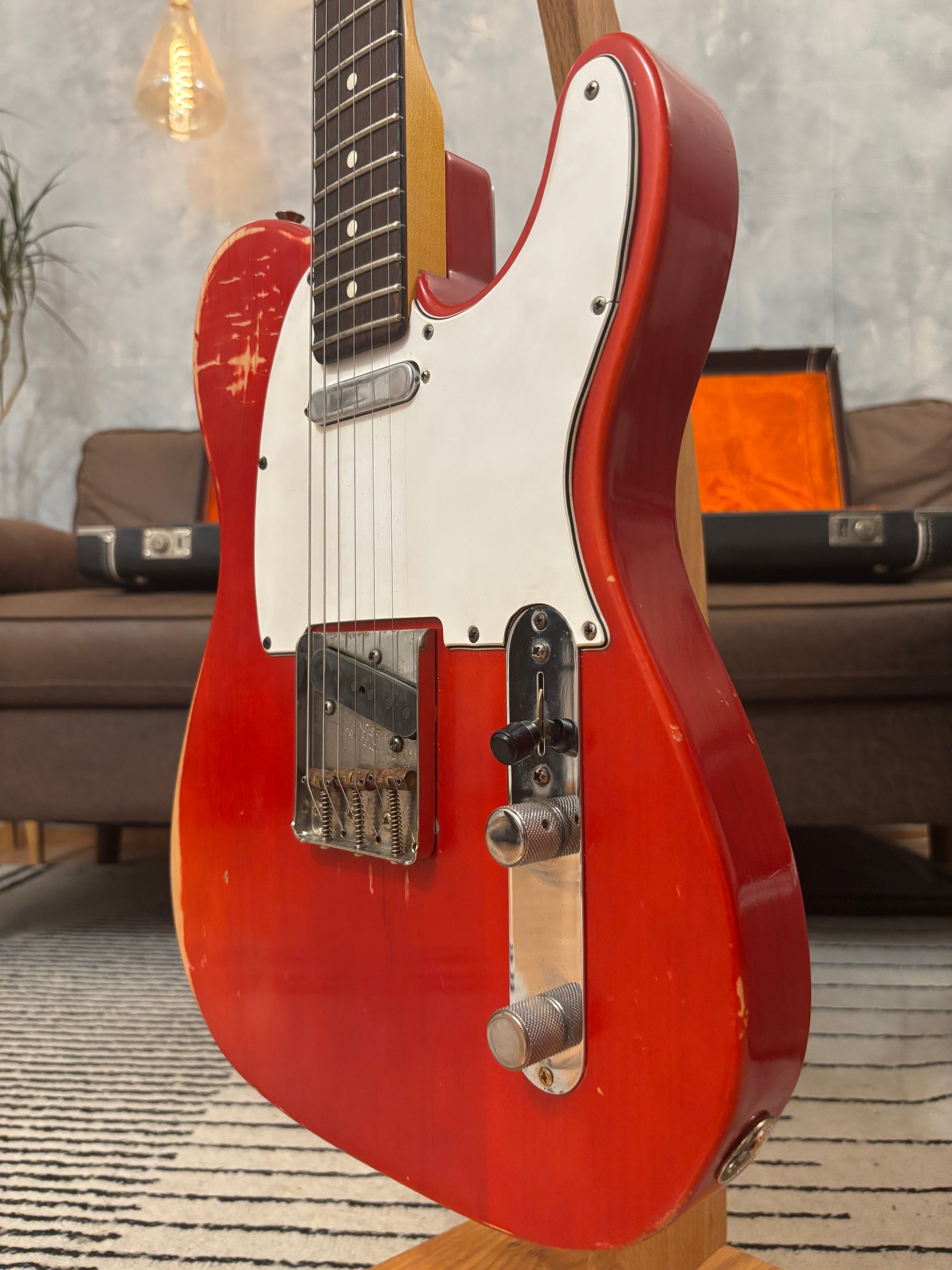 Fender Telecaster 1963 Rare Limited Run Trans Red Model RI. Feather light at 7.4lb