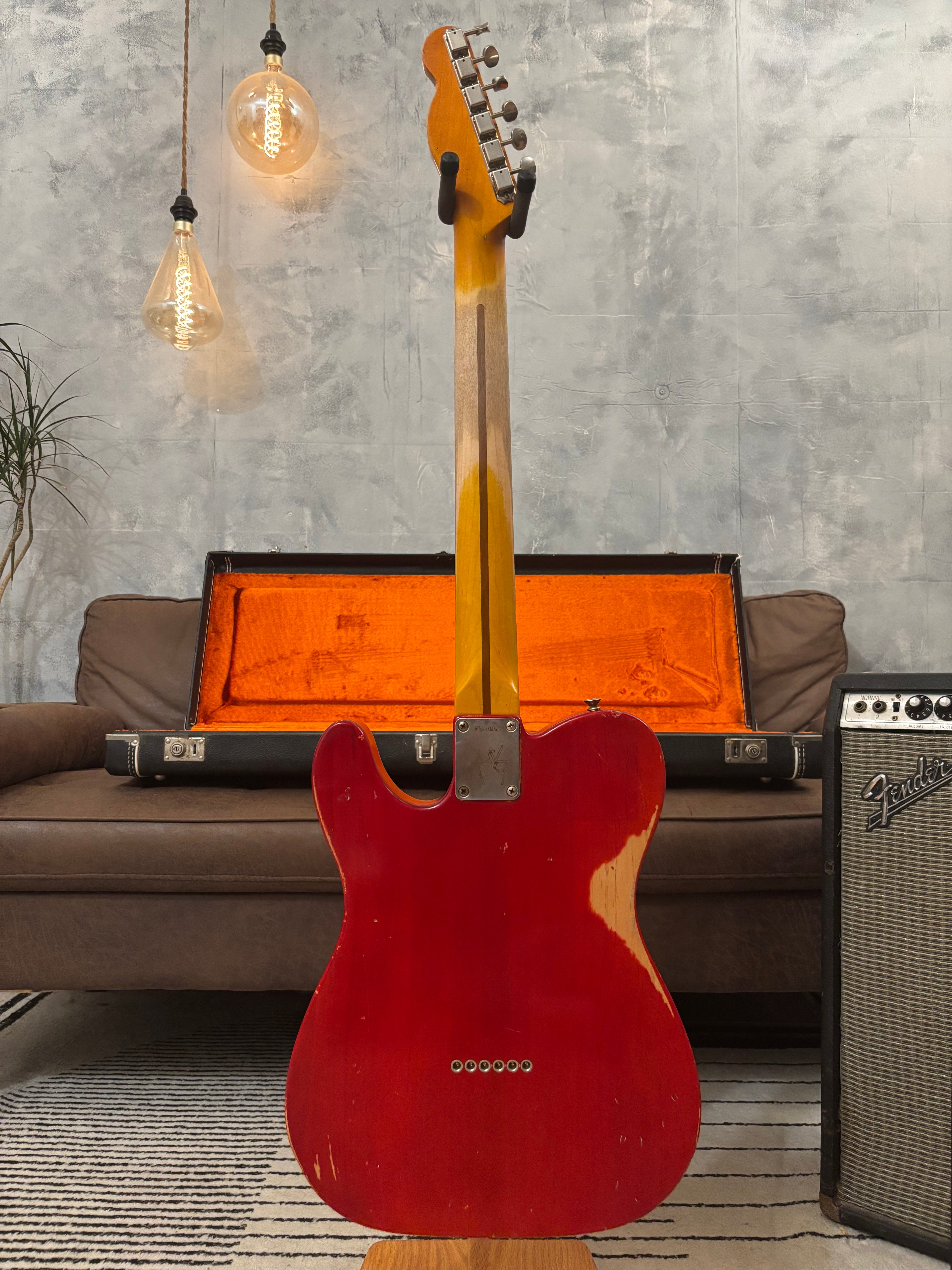 Fender Telecaster 1963 Rare Limited Run Trans Red Model RI. Feather light at 7.4lb