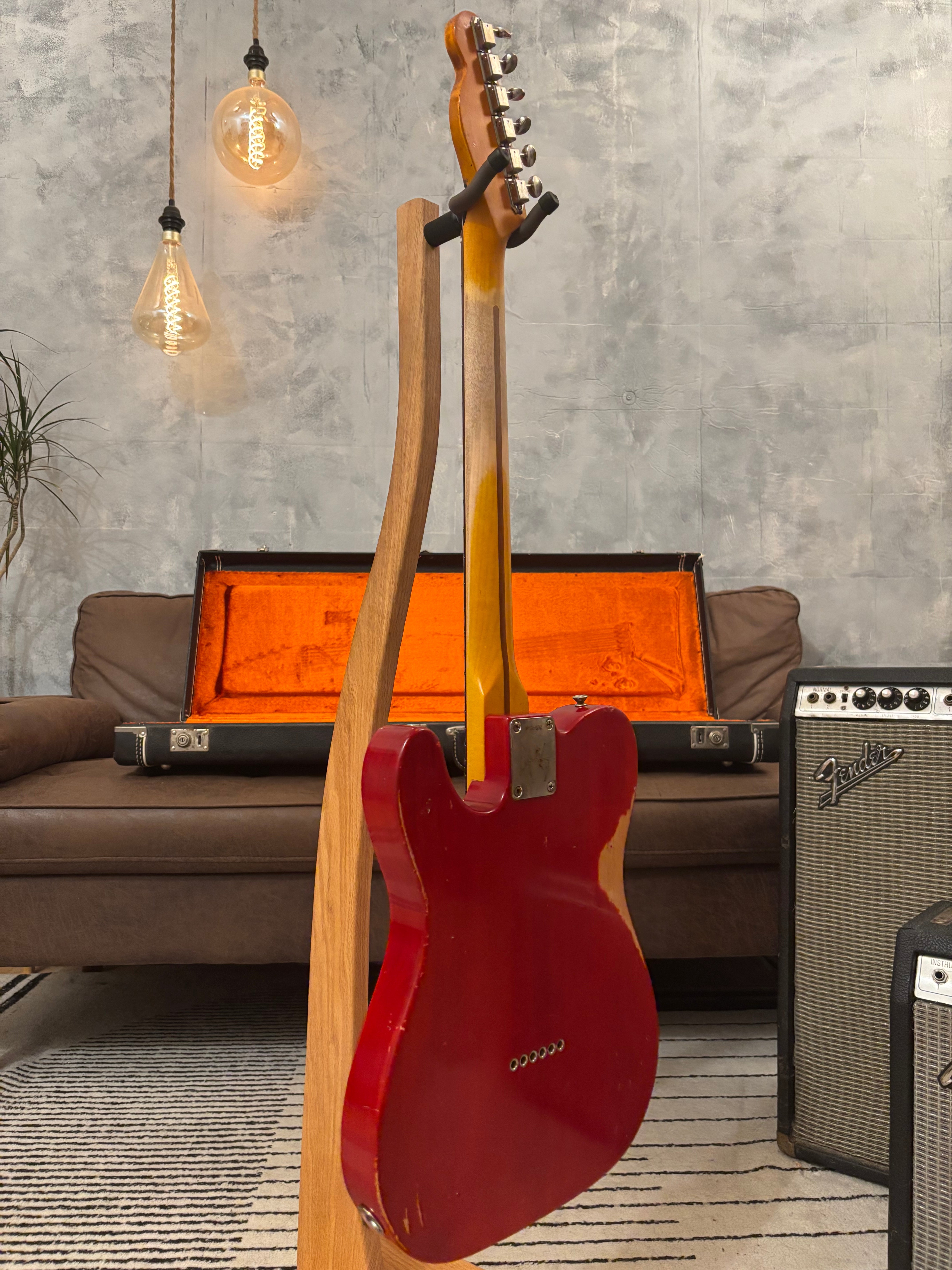 Fender Telecaster 1963 Rare Limited Run Trans Red Model RI. Feather light at 7.4lb