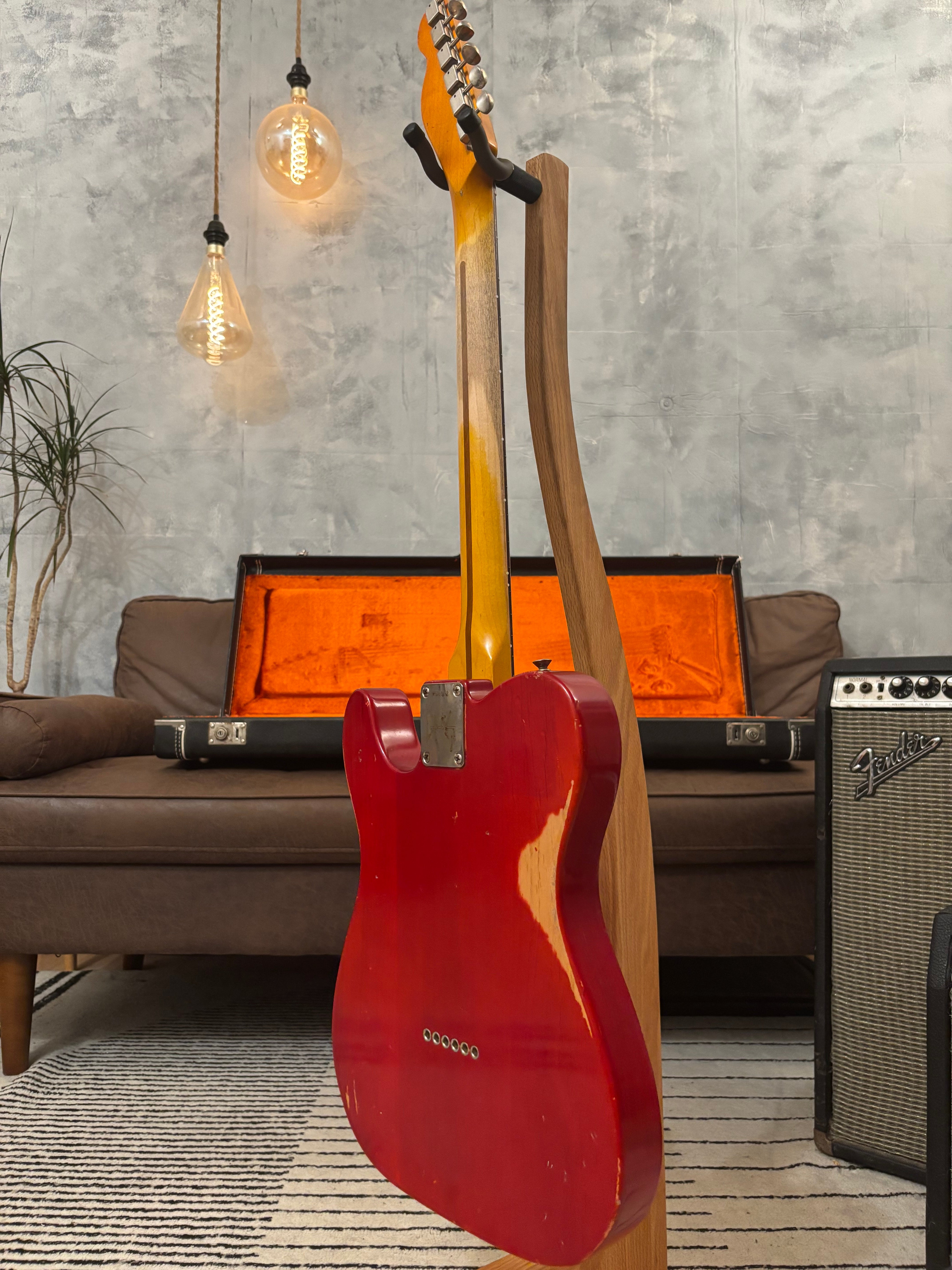 Fender Telecaster 1963 Rare Limited Run Trans Red Model RI. Feather light at 7.4lb