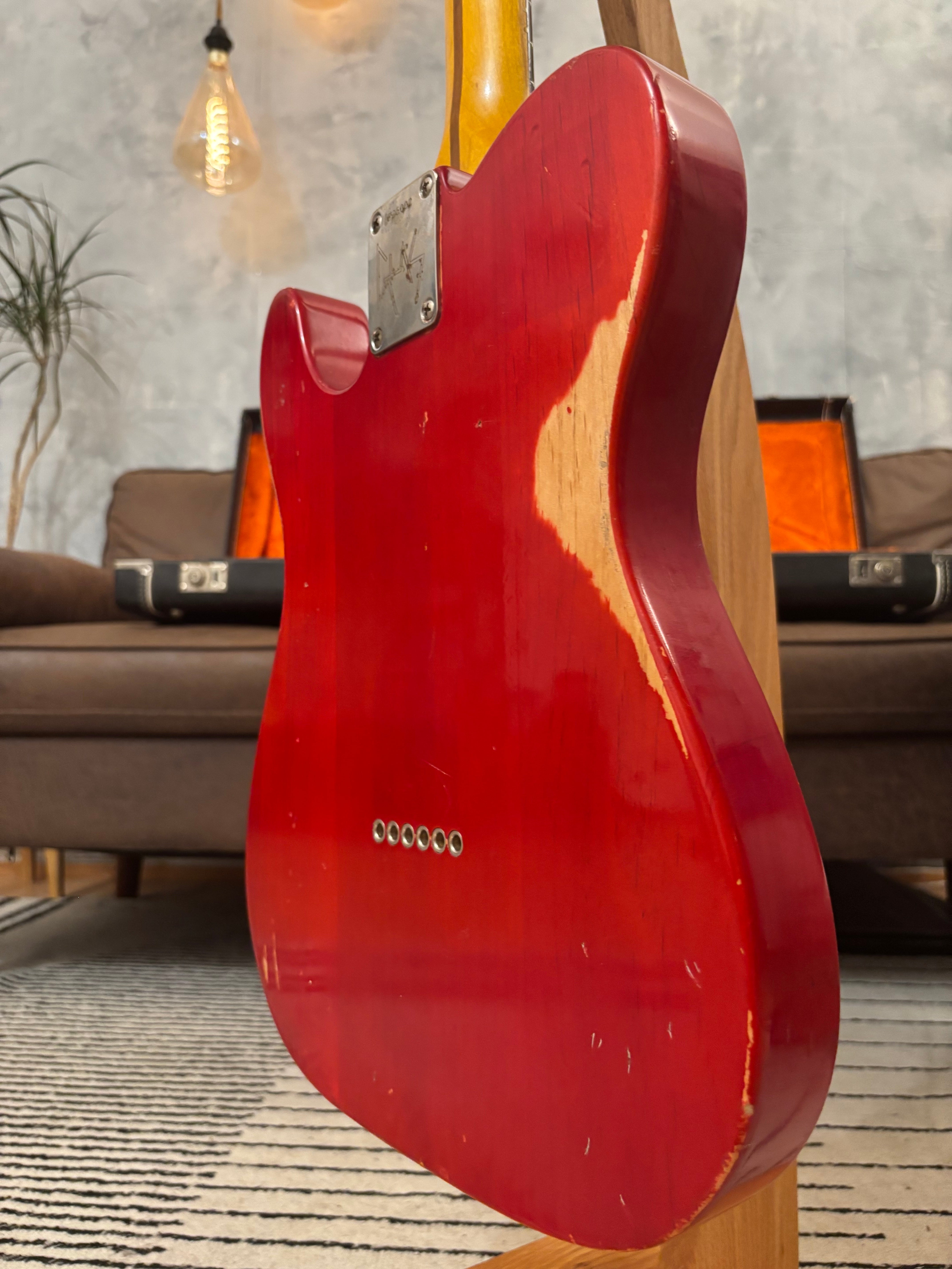 Fender Telecaster 1963 Rare Limited Run Trans Red Model RI. Feather light at 7.4lb