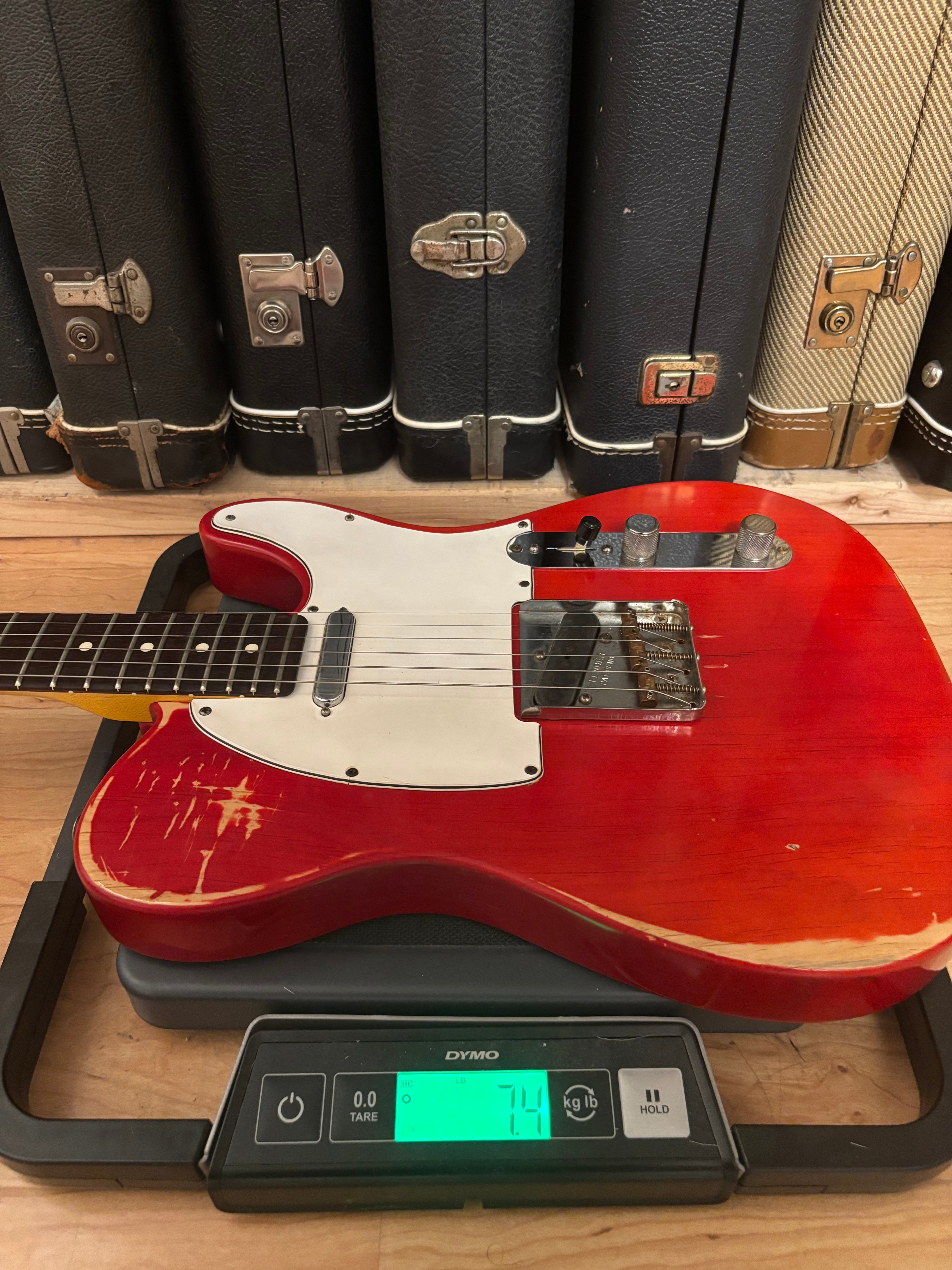 Fender Telecaster 1963 Rare Limited Run Trans Red Model RI. Feather light at 7.4lb