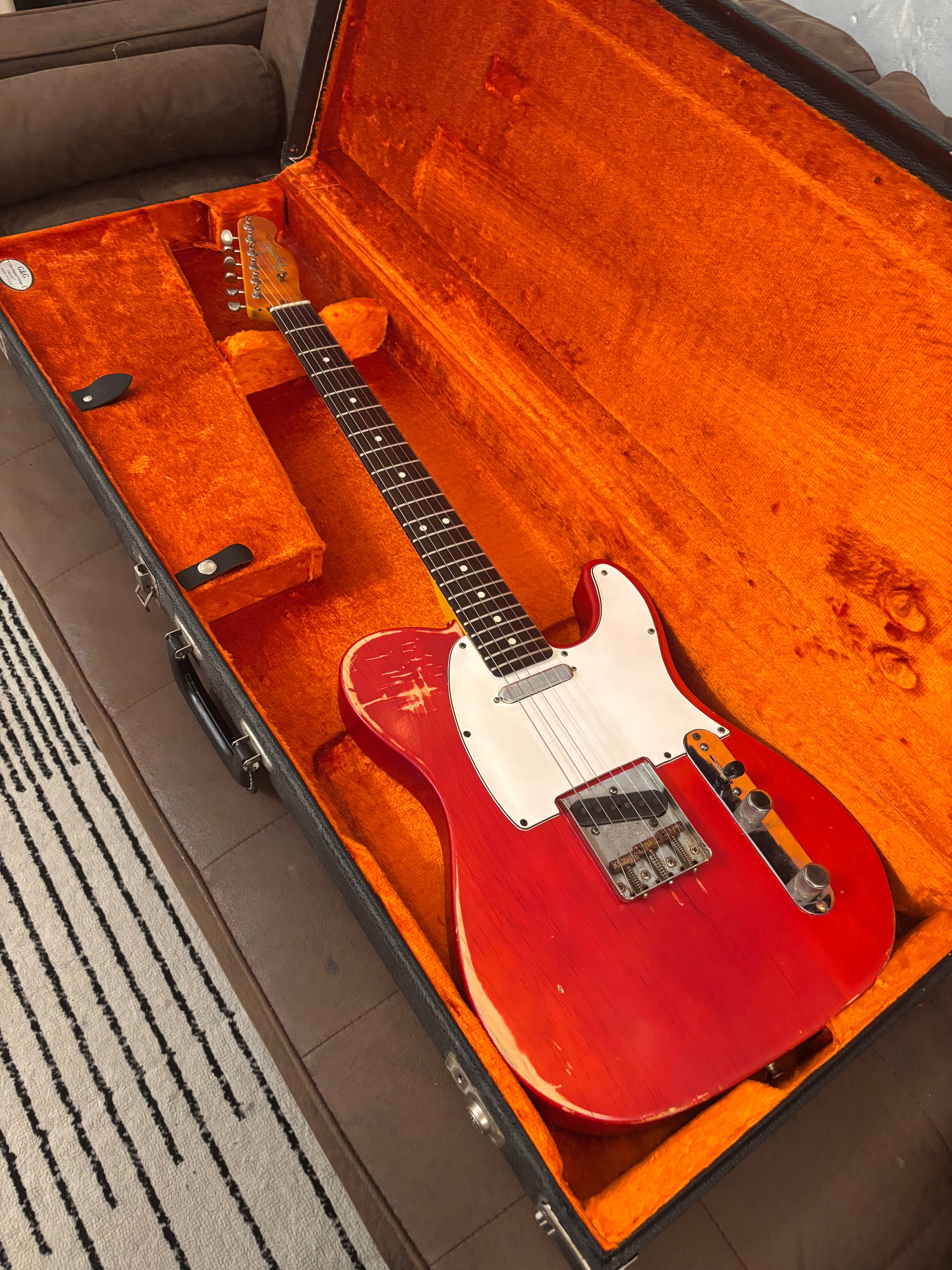 Fender Telecaster 1963 Rare Limited Run Trans Red Model RI. Feather light at 7.4lb