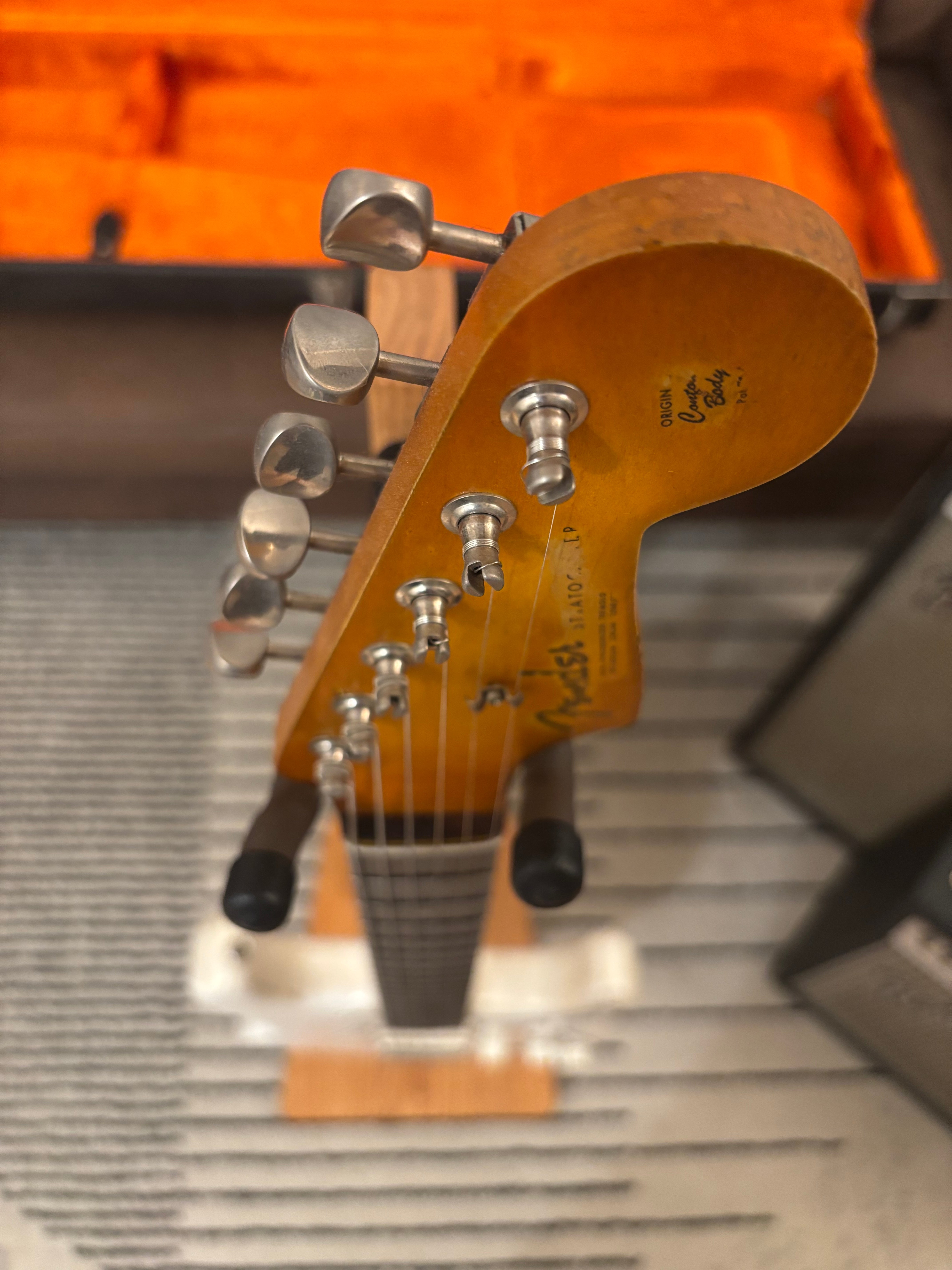 Fender Stratocaster GLAS Custom 1963 Vintage White Heavy Relic Hardtail Featherlight 7lb