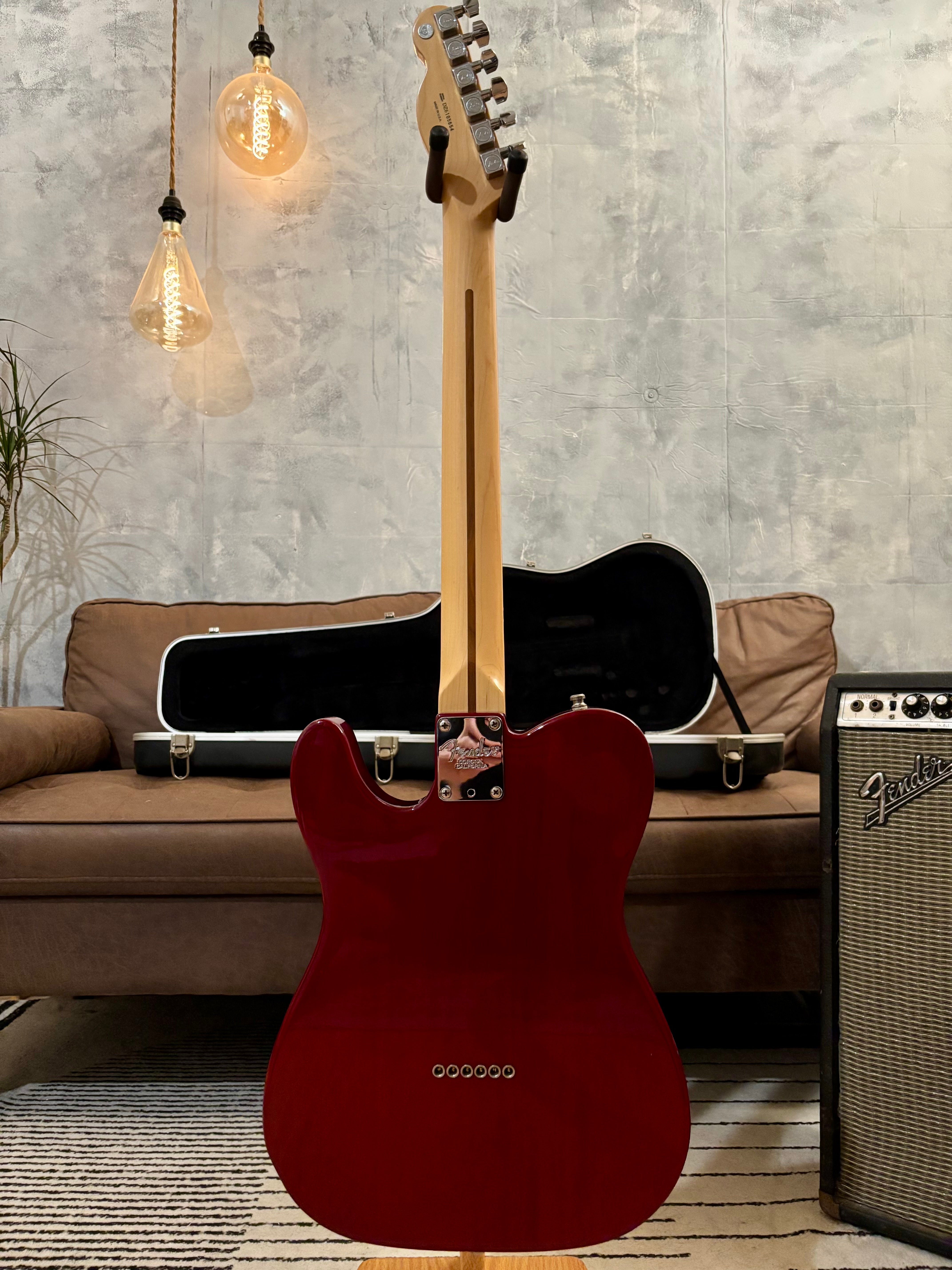 Fender American Deluxe Telecaster 2006 FSR Crimson Red ONY 7lb, Rare GC Exclusive, Black Headstock, ONLY 7lb