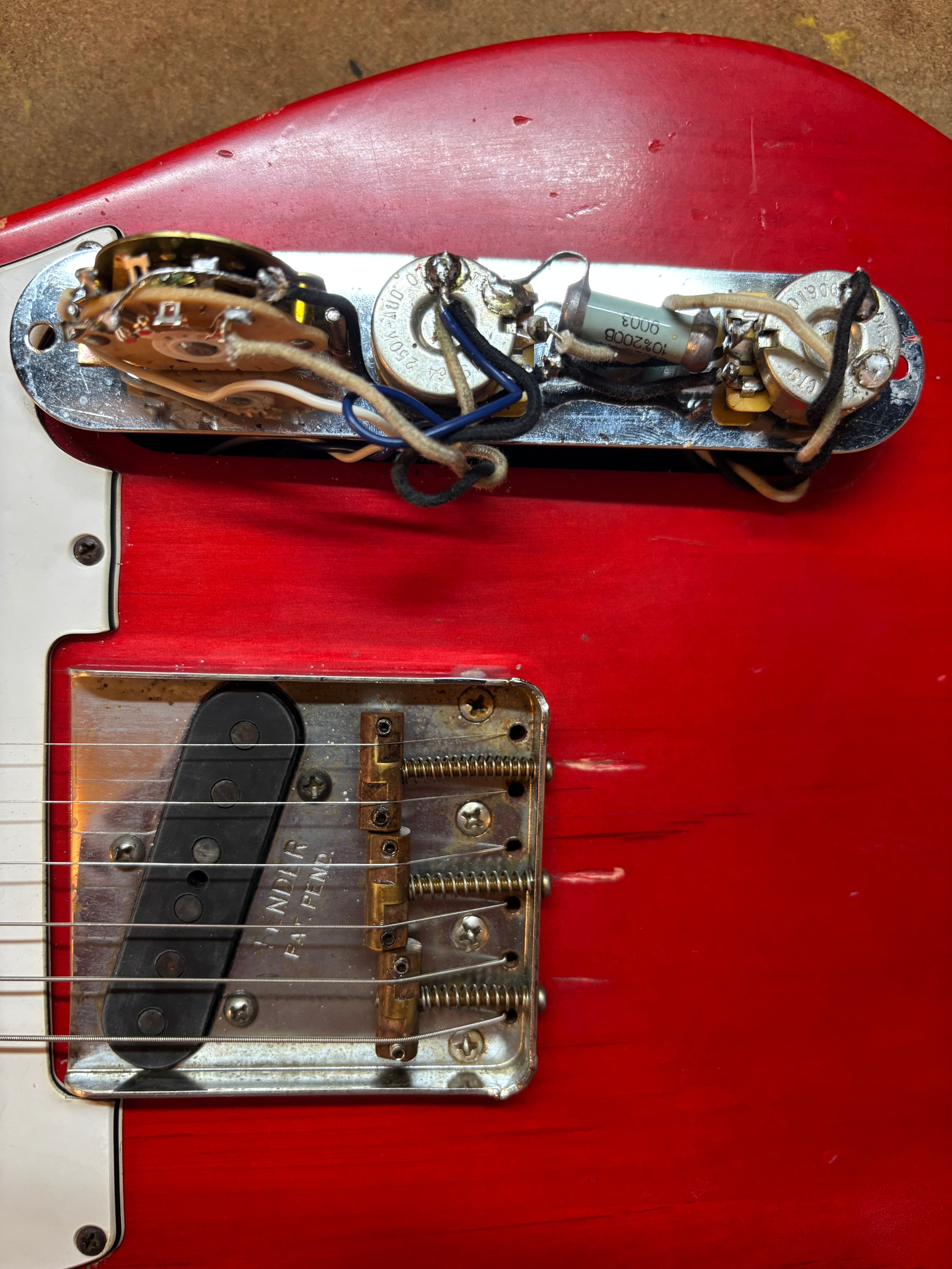 Fender Telecaster 1963 Rare Limited Run Trans Red Model RI. Feather light at 7.4lb