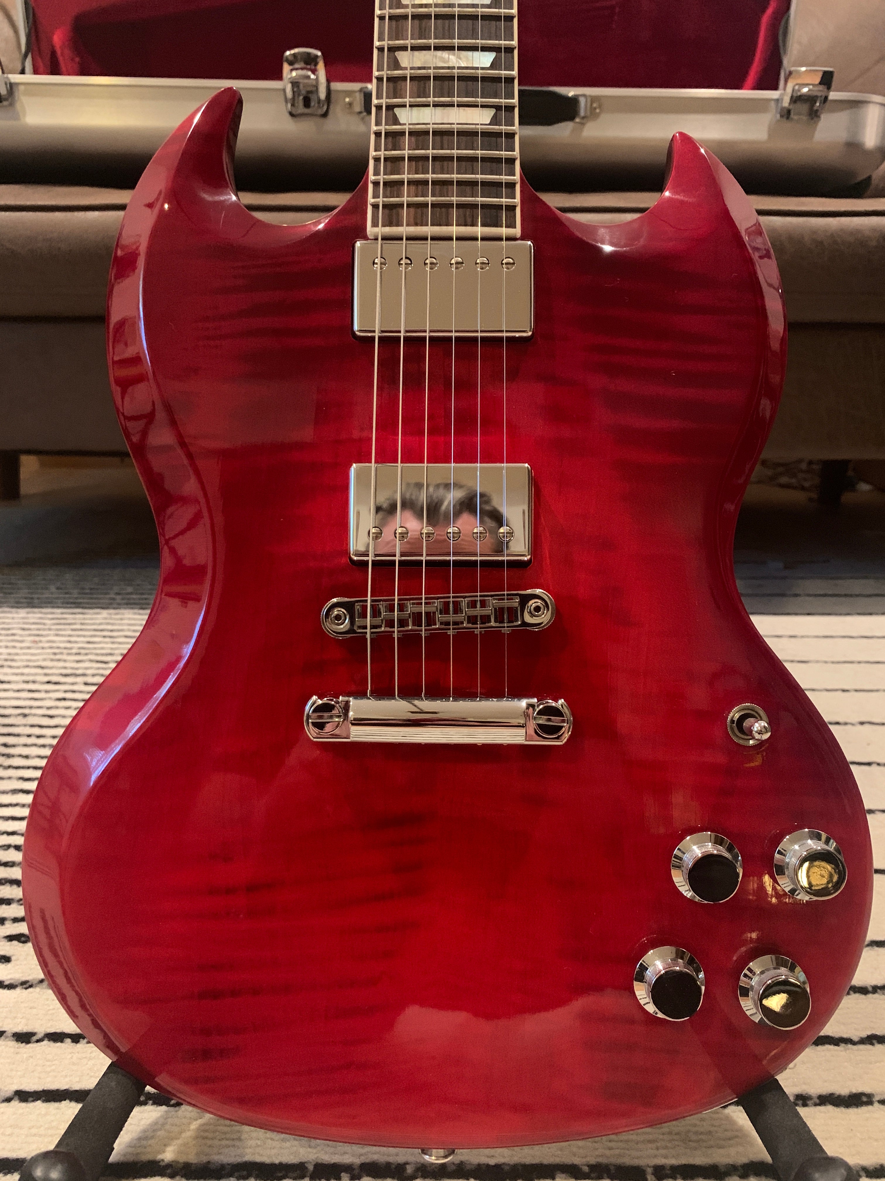 Gibson SG Standard HP upgraded tuners 2018 Blood Orange 7.2lb